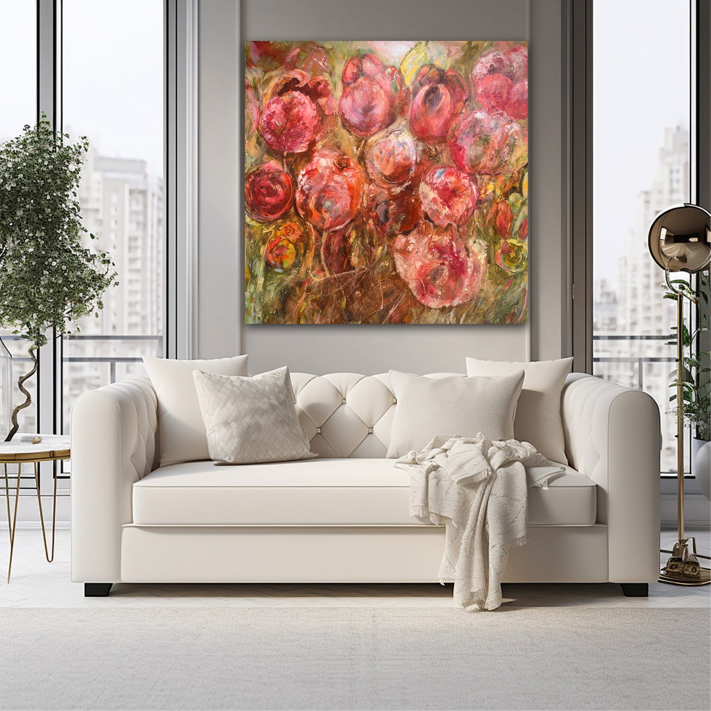 Färgglada tavlor - Tulpaner