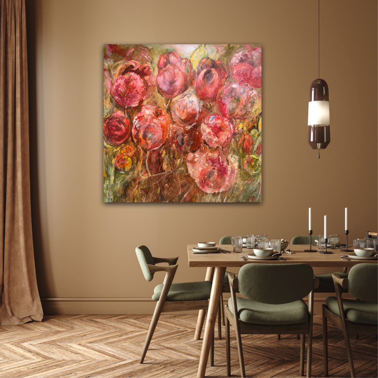 Färgglada tavlor - Tulpaner