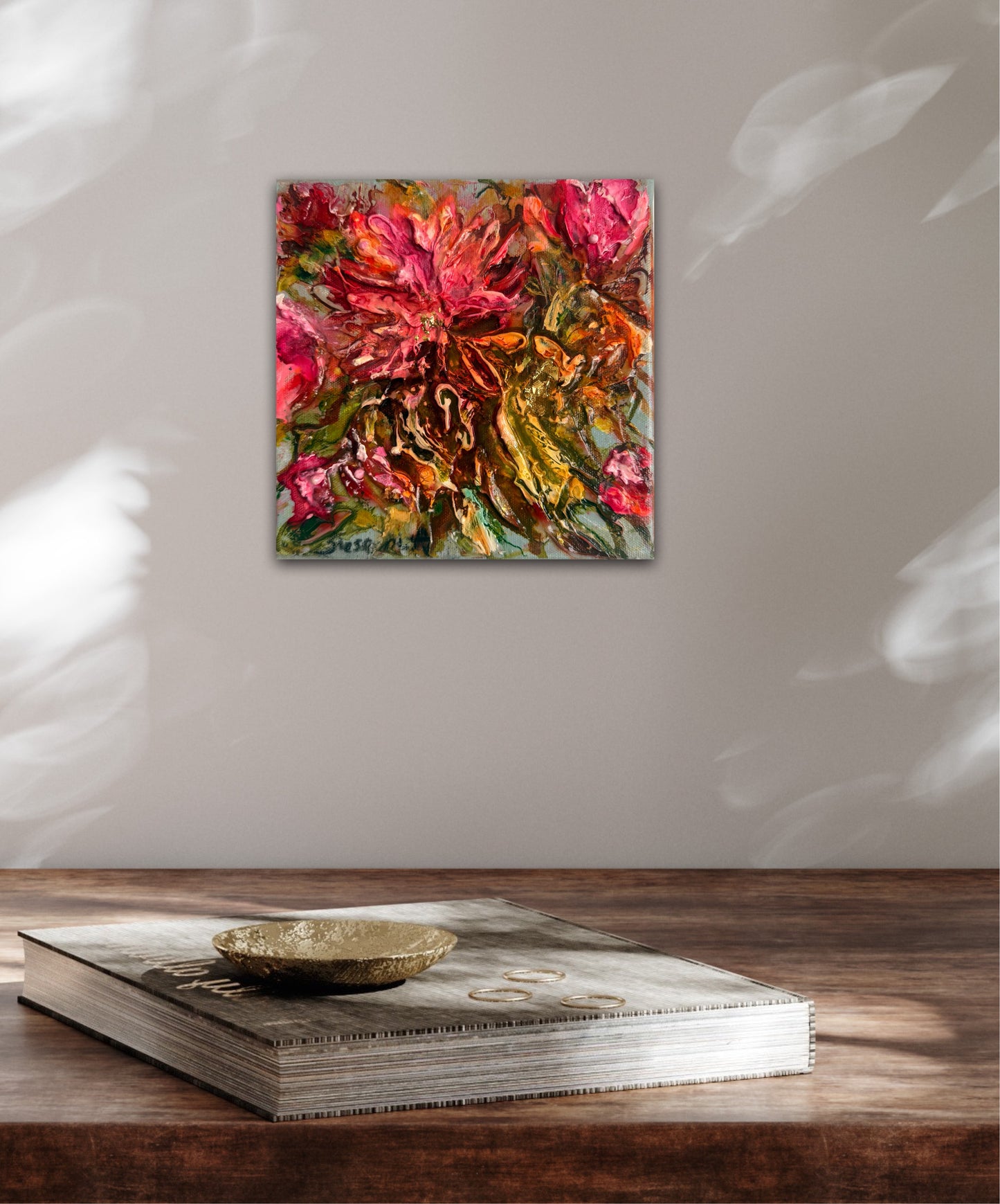 Handmålade tavlor online - Dahlia
