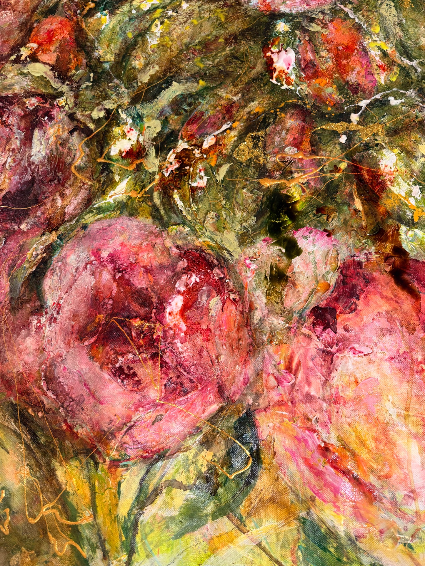 Stor tavla - färgglad originalmålning