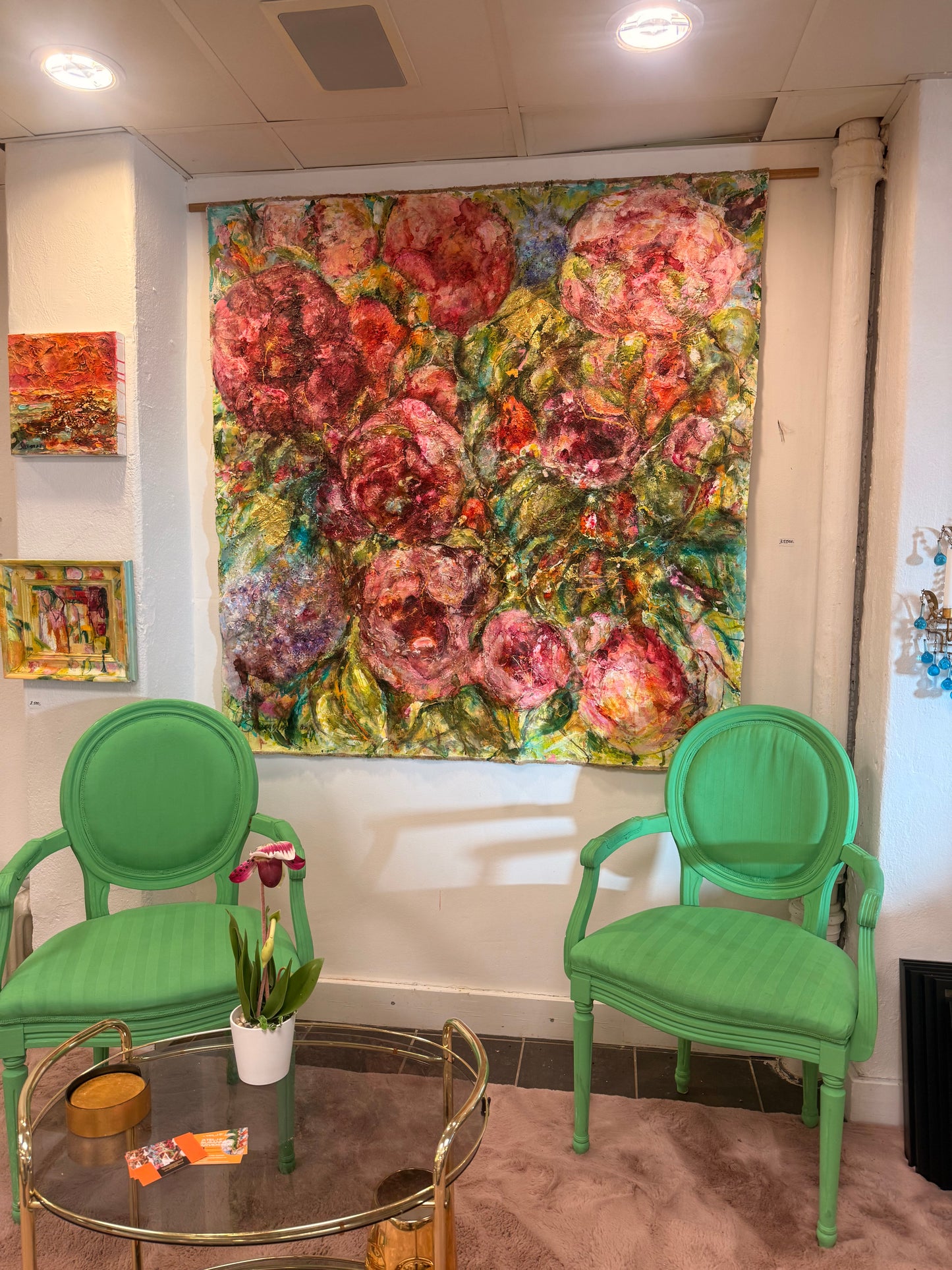 Stor tavla - färgglad originalmålning