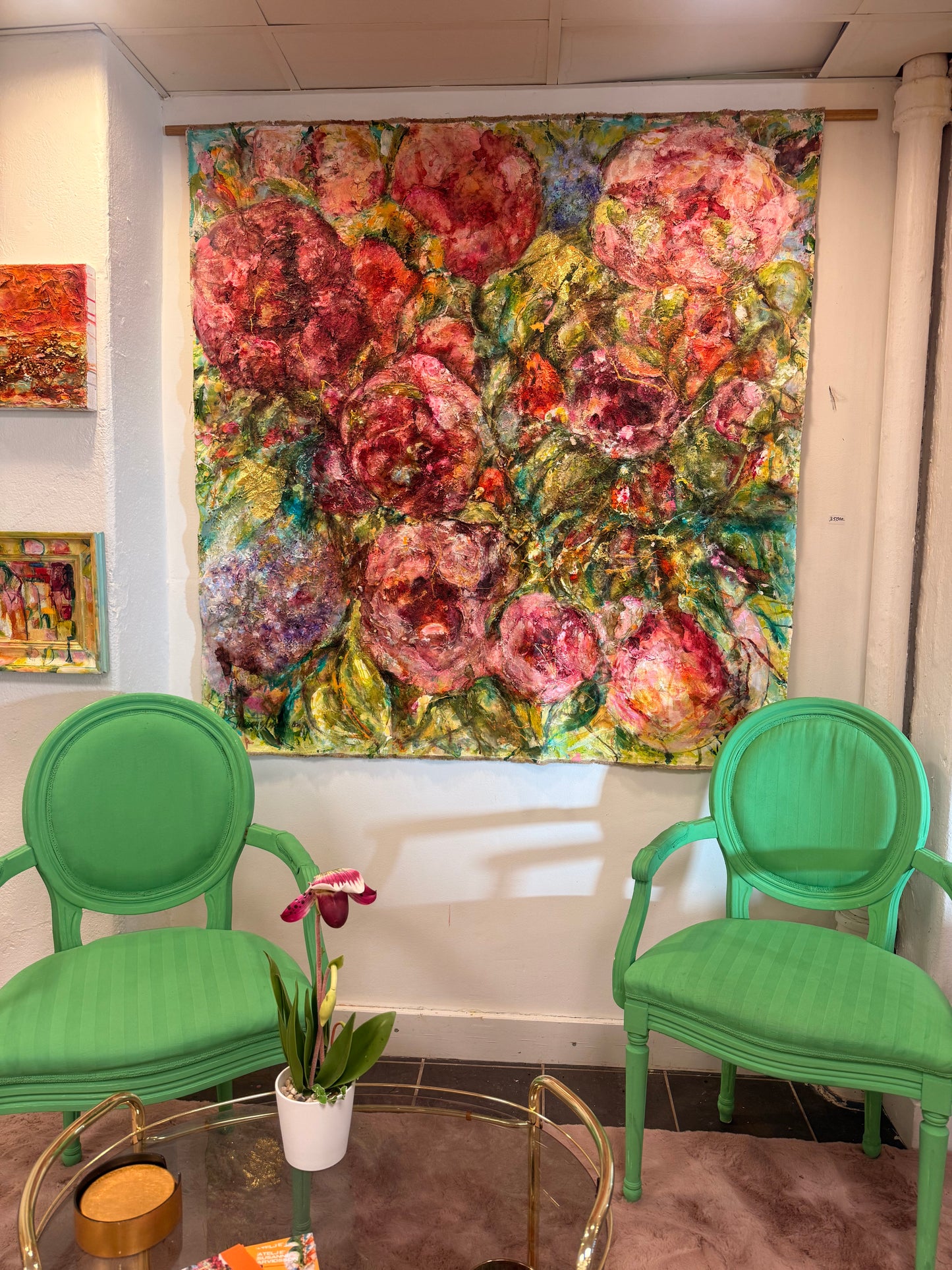 Stor tavla - färgglad originalmålning