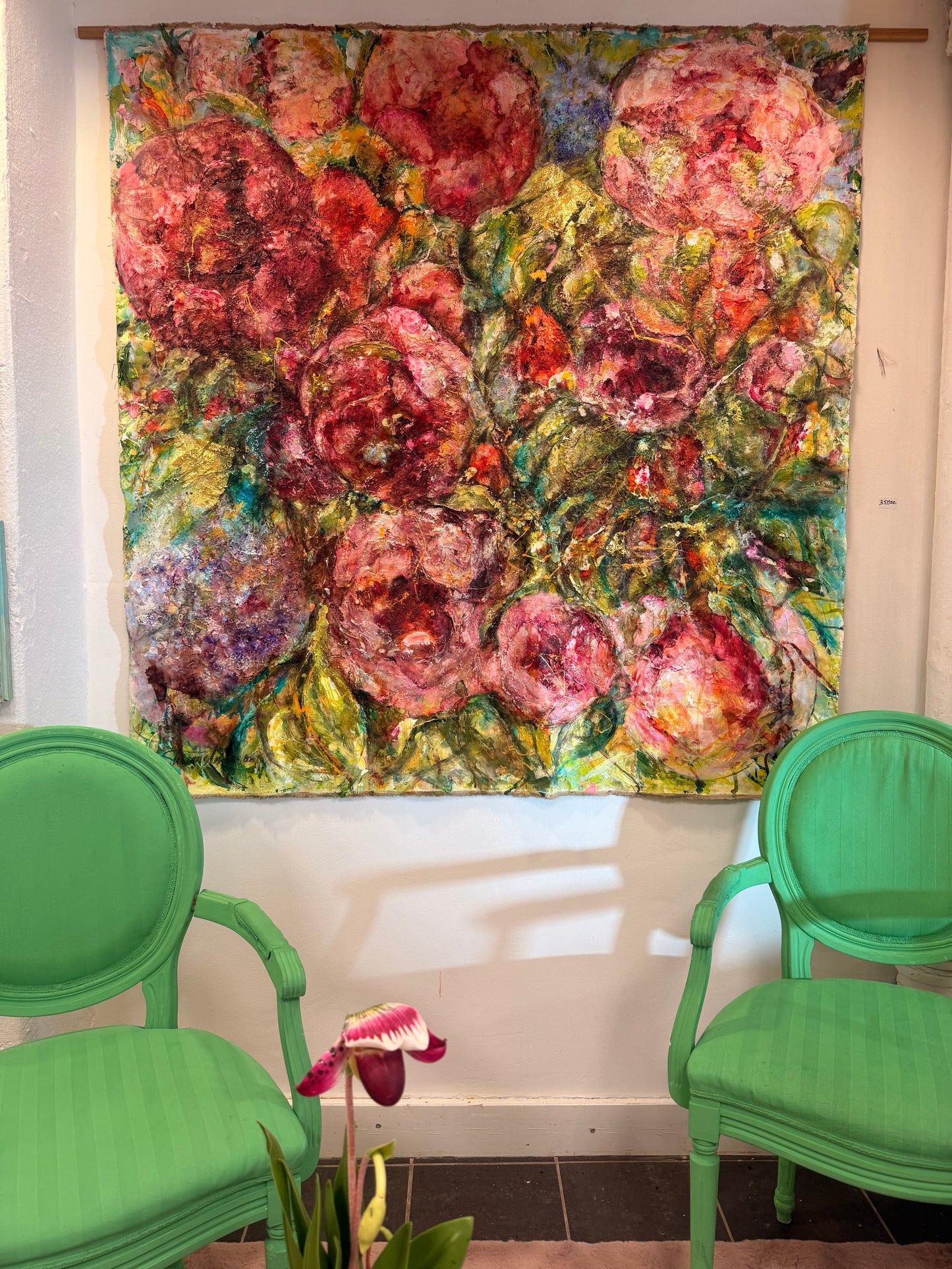 Stor tavla - färgglad originalmålning