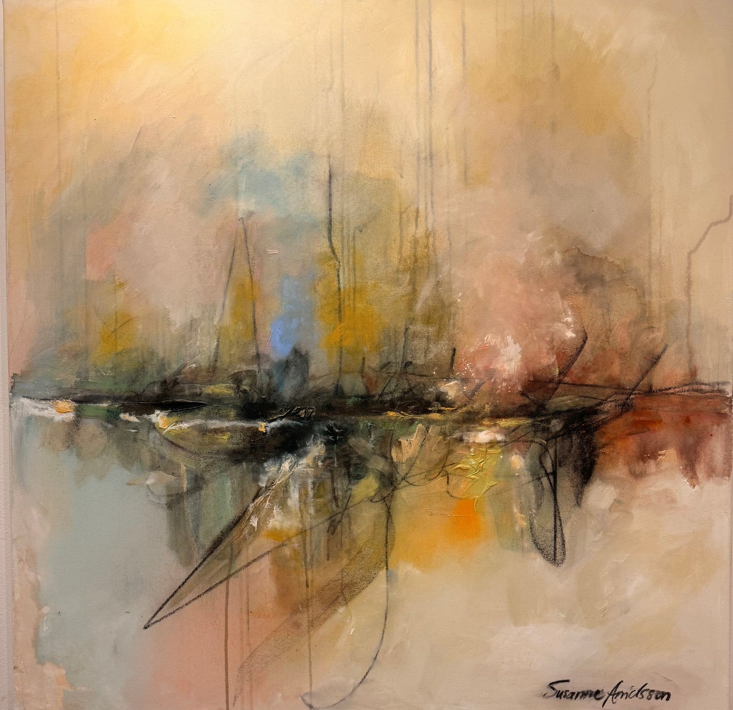 Braking waves - Stor canvas tavla