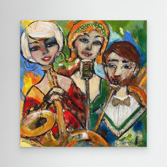 Just jazz club - Konsttryck på canvasduk