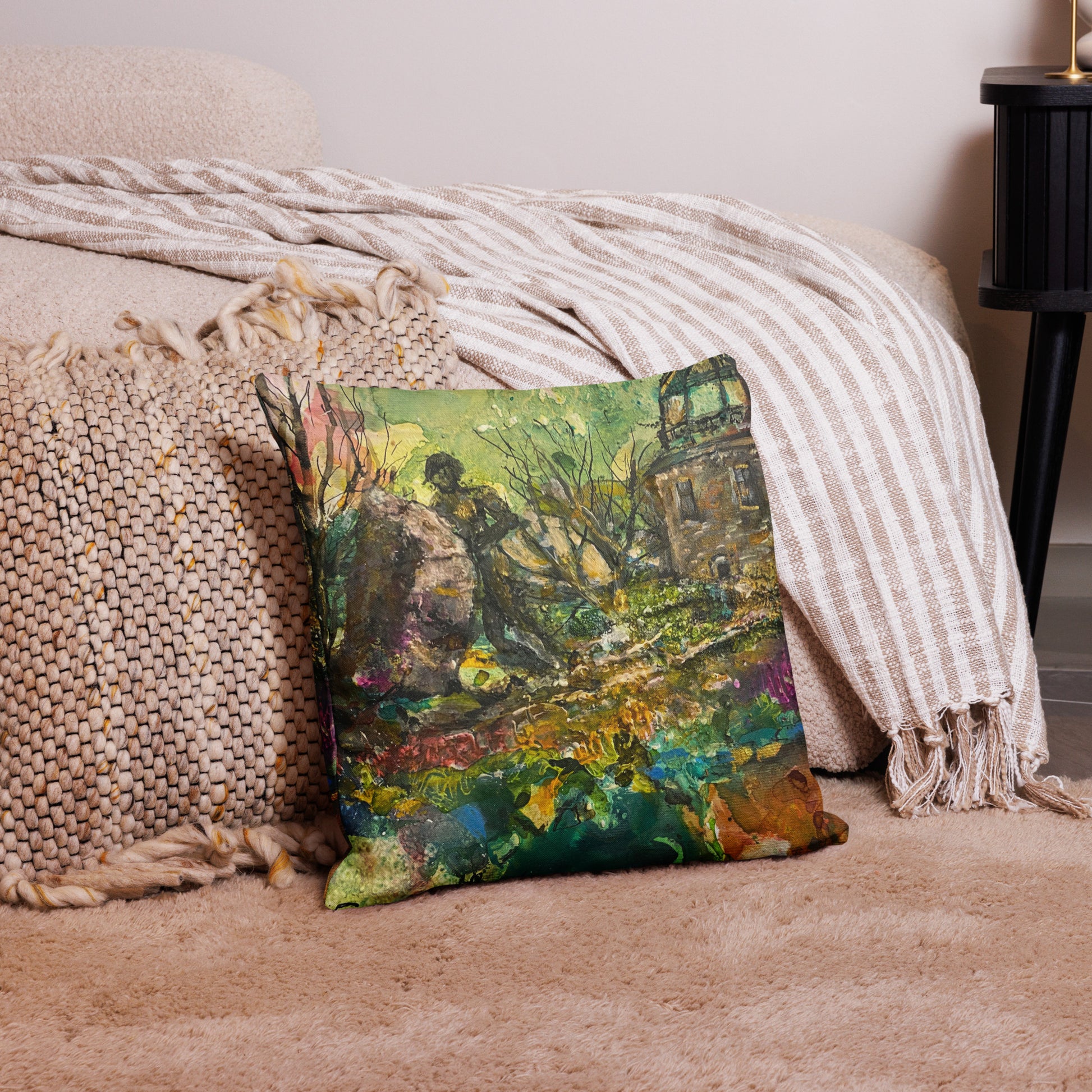 Kuddfodral Befriaren 50x50 – Konstmotiv av Susanne Arvidsson