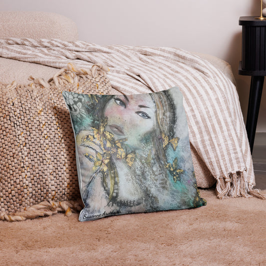 Kuddfodral Romance 50x50 – Konstmotiv av Susanne Arvidsson