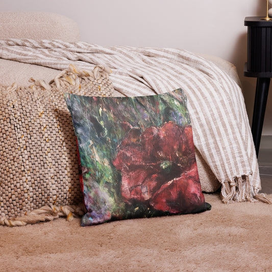 Kuddfodral Vallmo 50x50 – Konstmotiv av Susanne Arvidsson