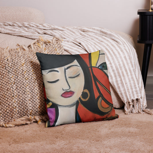 Kuddfodral linnestruktur - Elegance 45x45cm