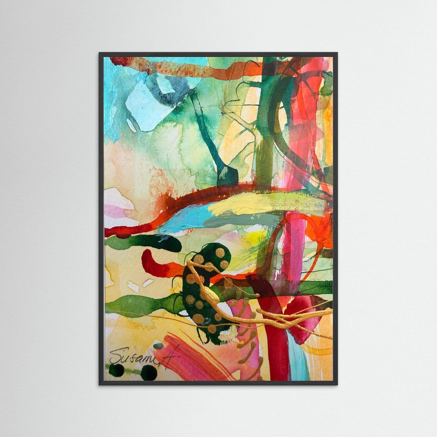 Landskapsmotiv Fine Art Print - abstrakt landskap- Ljusets Stig 