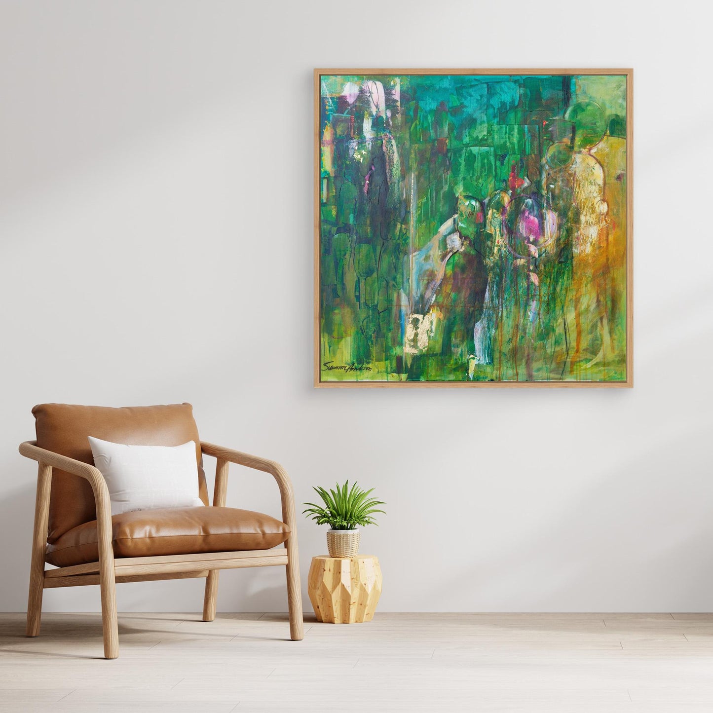 Rörelse – Abstrakt tavla - Konsttryck på Canvas