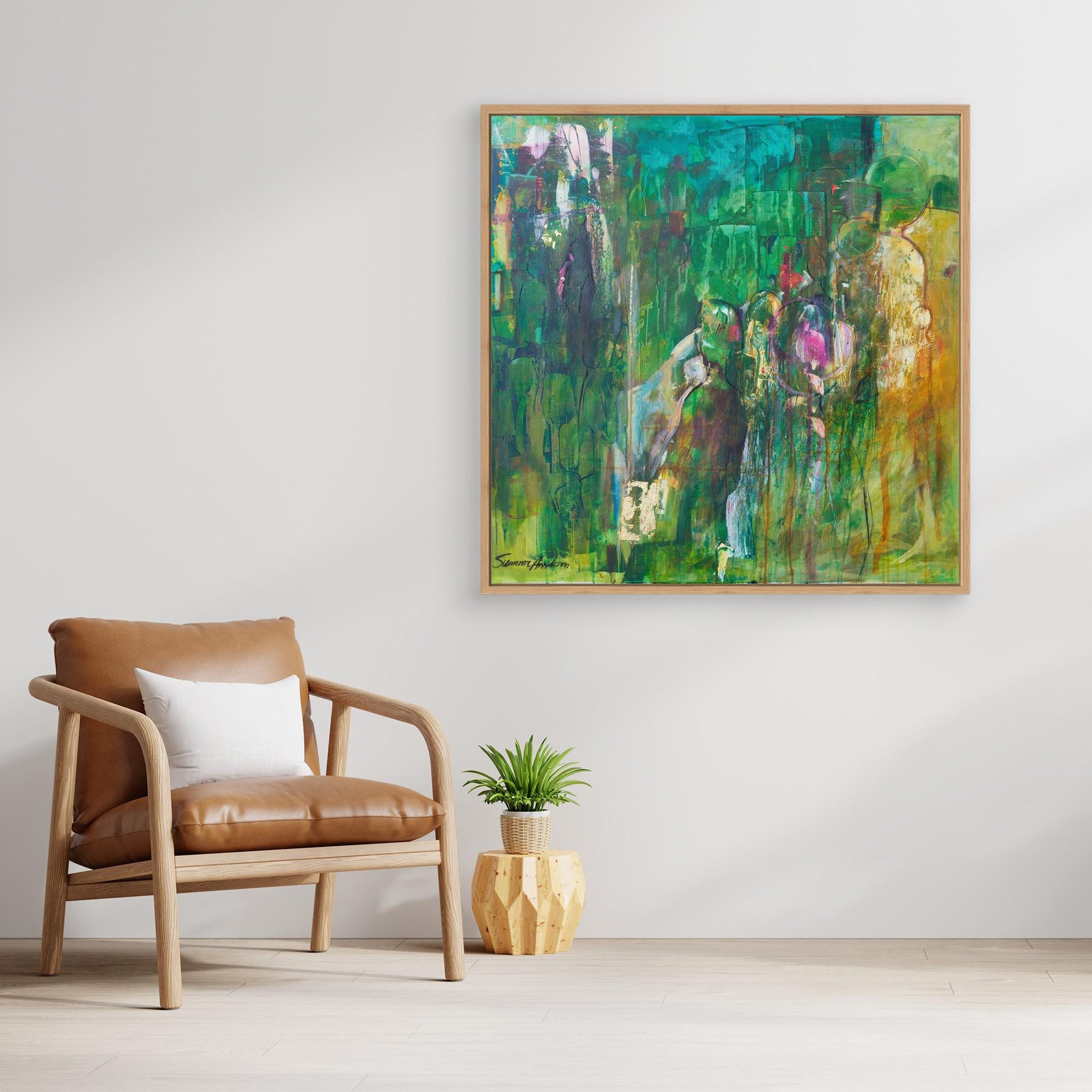 Rörelse – Abstrakt tavla - Konsttryck på Canvas