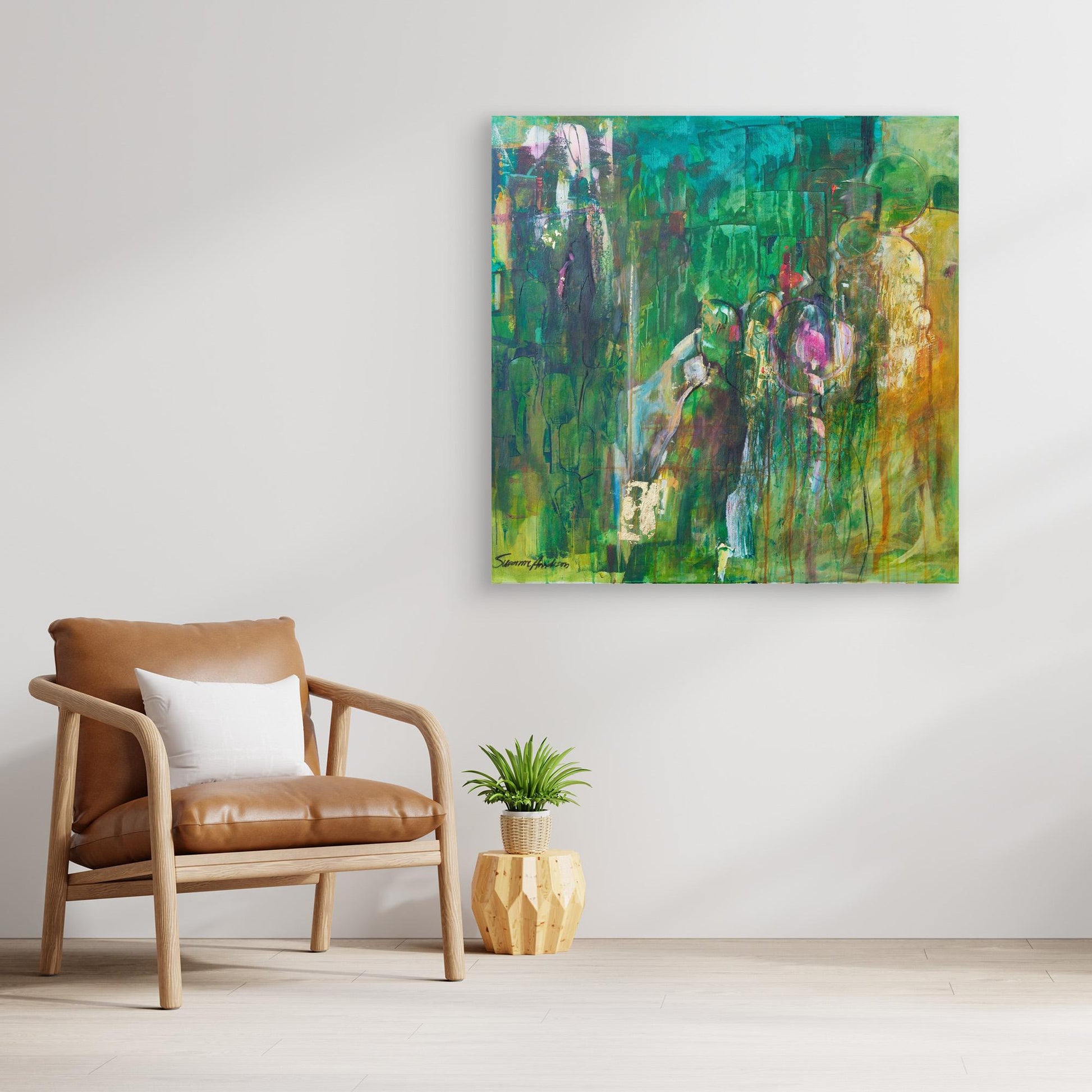 Rörelse – Abstrakt tavla - Konsttryck på Canvas