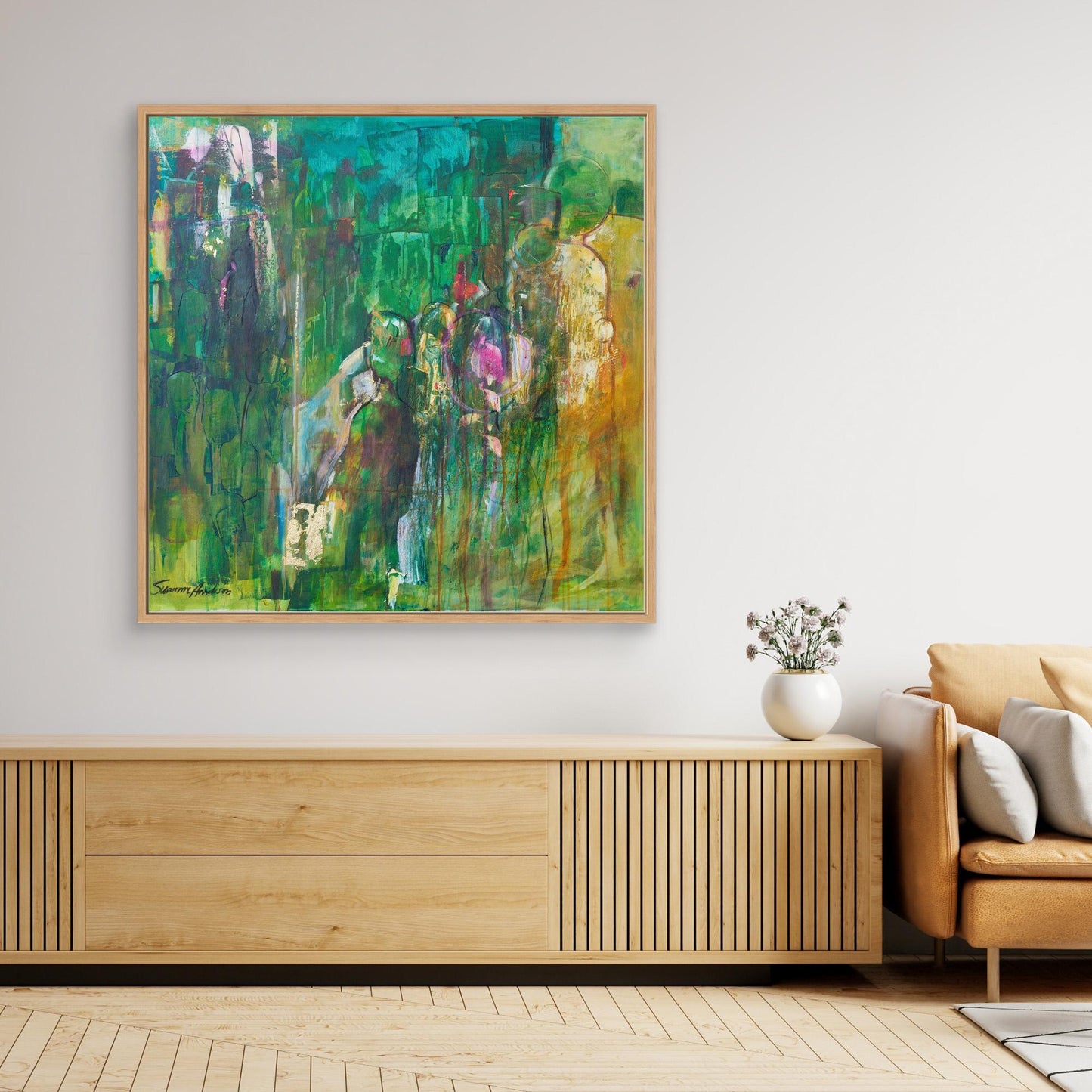 Rörelse – Abstrakt tavla - Konsttryck på Canvas