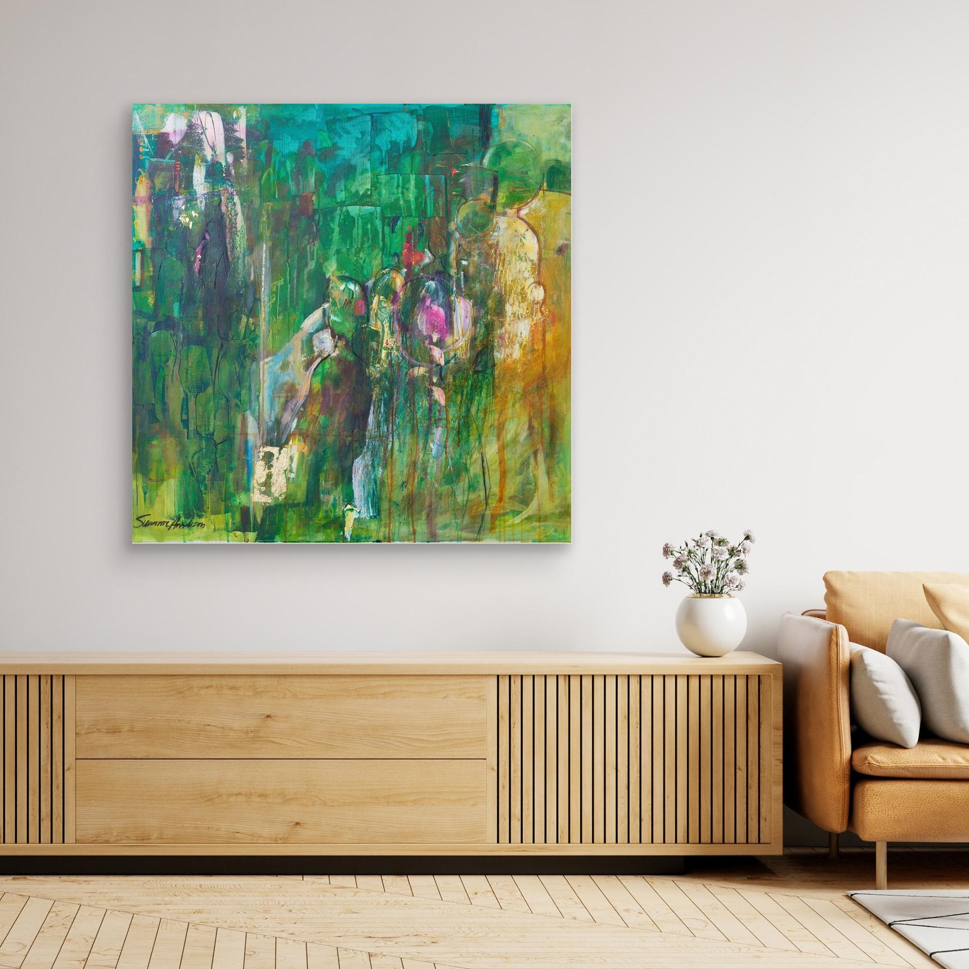 Rörelse – Abstrakt tavla - Konsttryck på Canvas