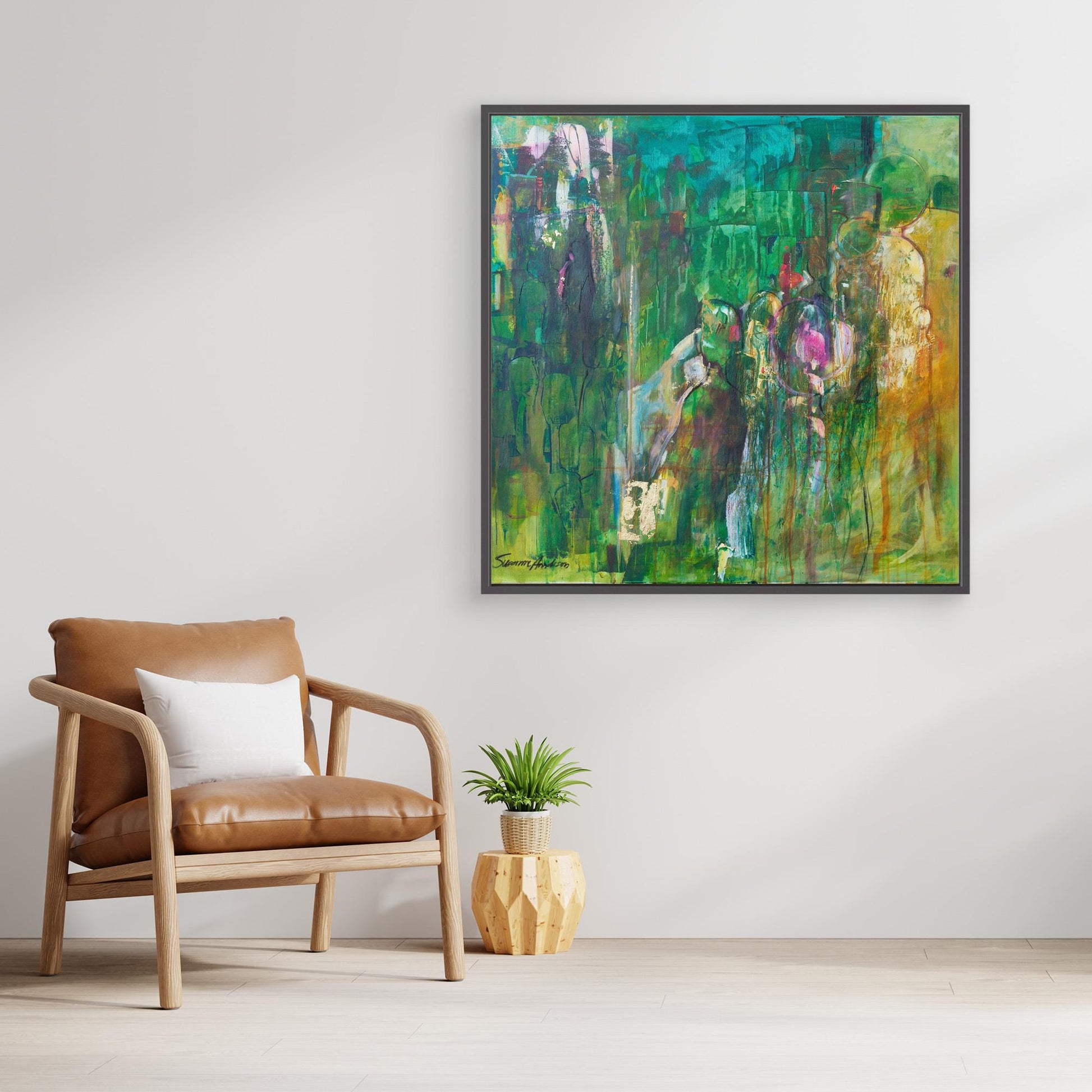 Rörelse – Abstrakt tavla - Konsttryck på Canvas