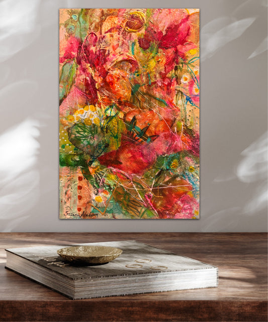 Something Sweet- Original målning - Glad konst