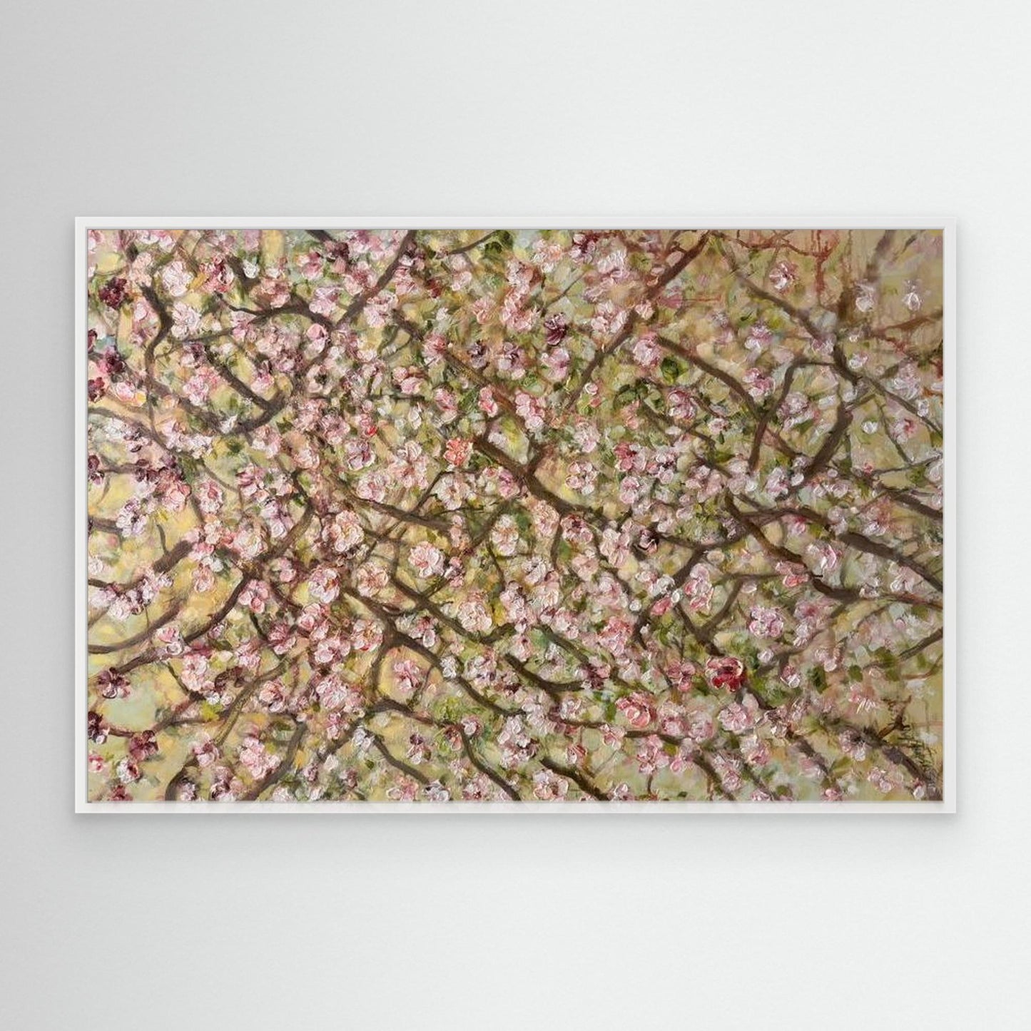Springtime in the Air - Konsttryck - blommande grenar med rosa och vita blommor