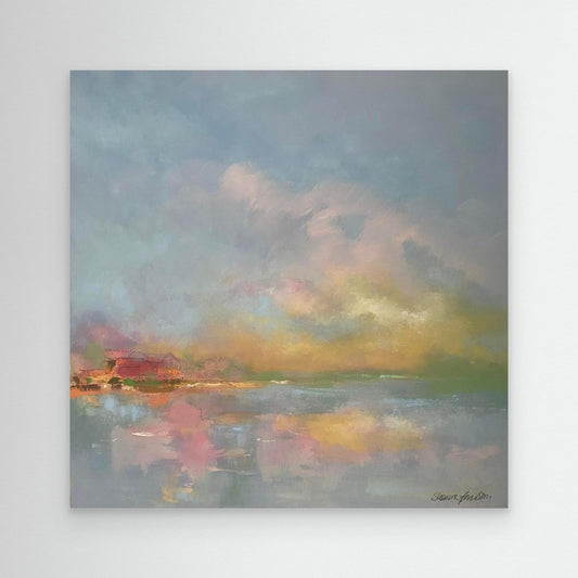 The sky make me happy - Konsttryck på Canvas