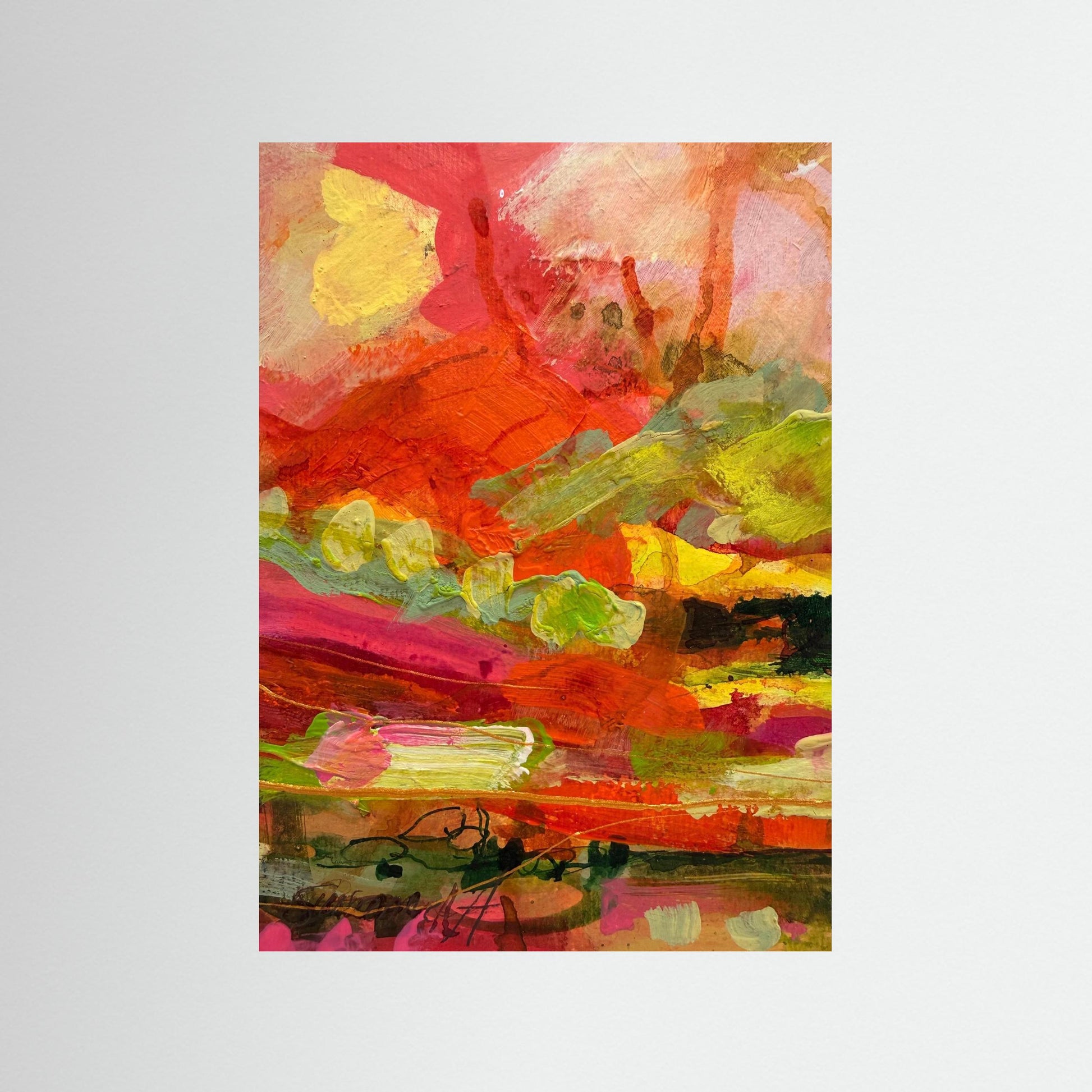 Fine Art Print - Abstrakt landskap - Efter solregnet