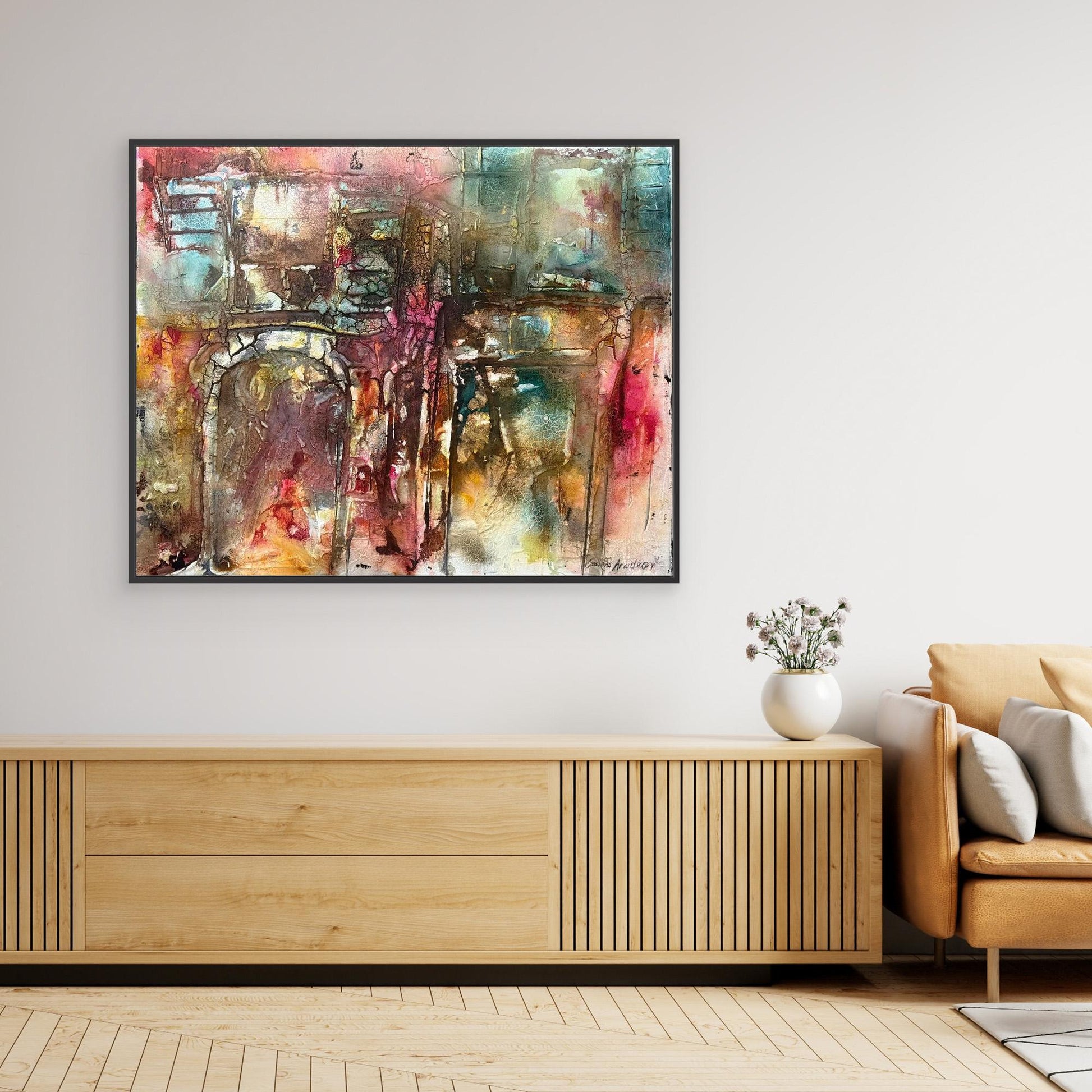 Abstrakt konst - tryck på canvas 