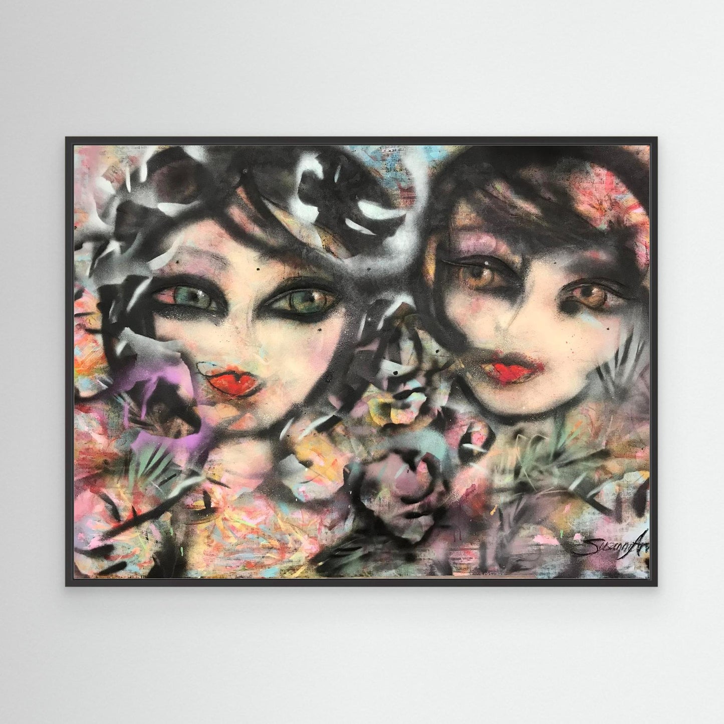 Sisters - Konsttryck på duk