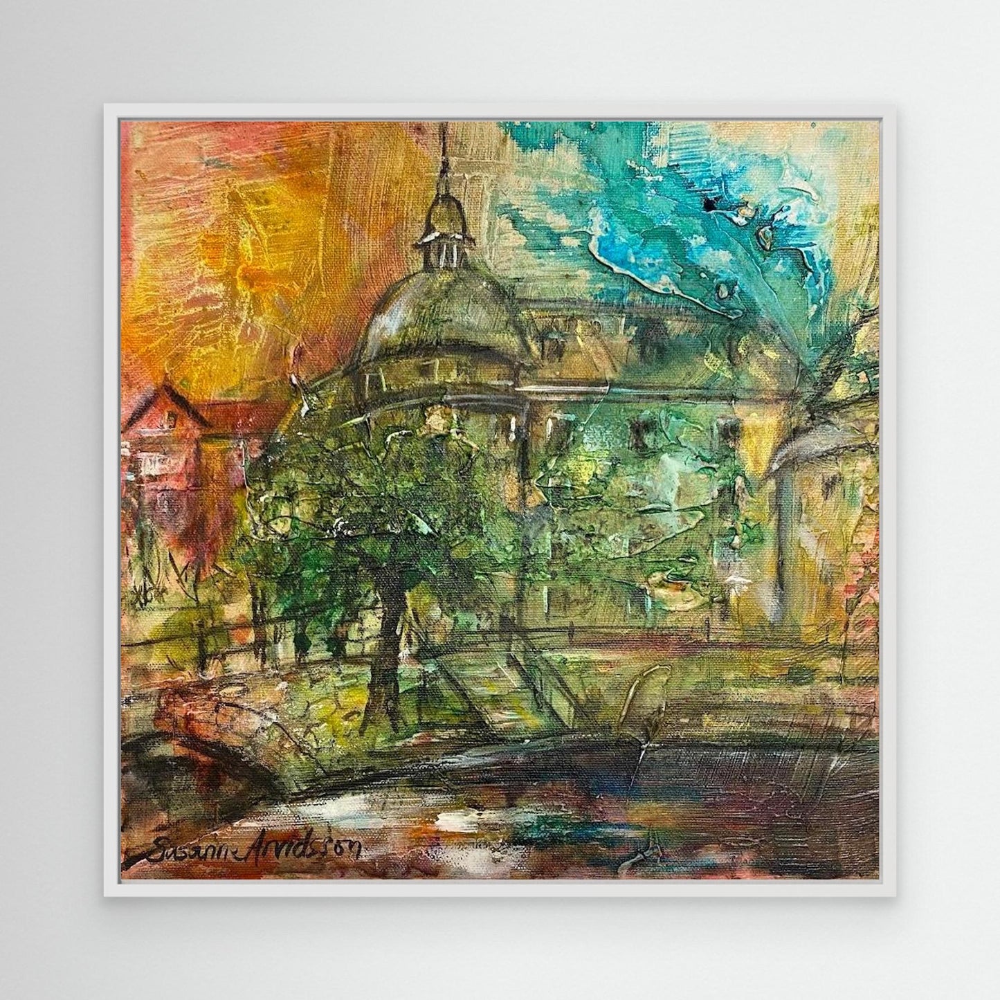 Konsttryck på canvasduk - Örebro slott