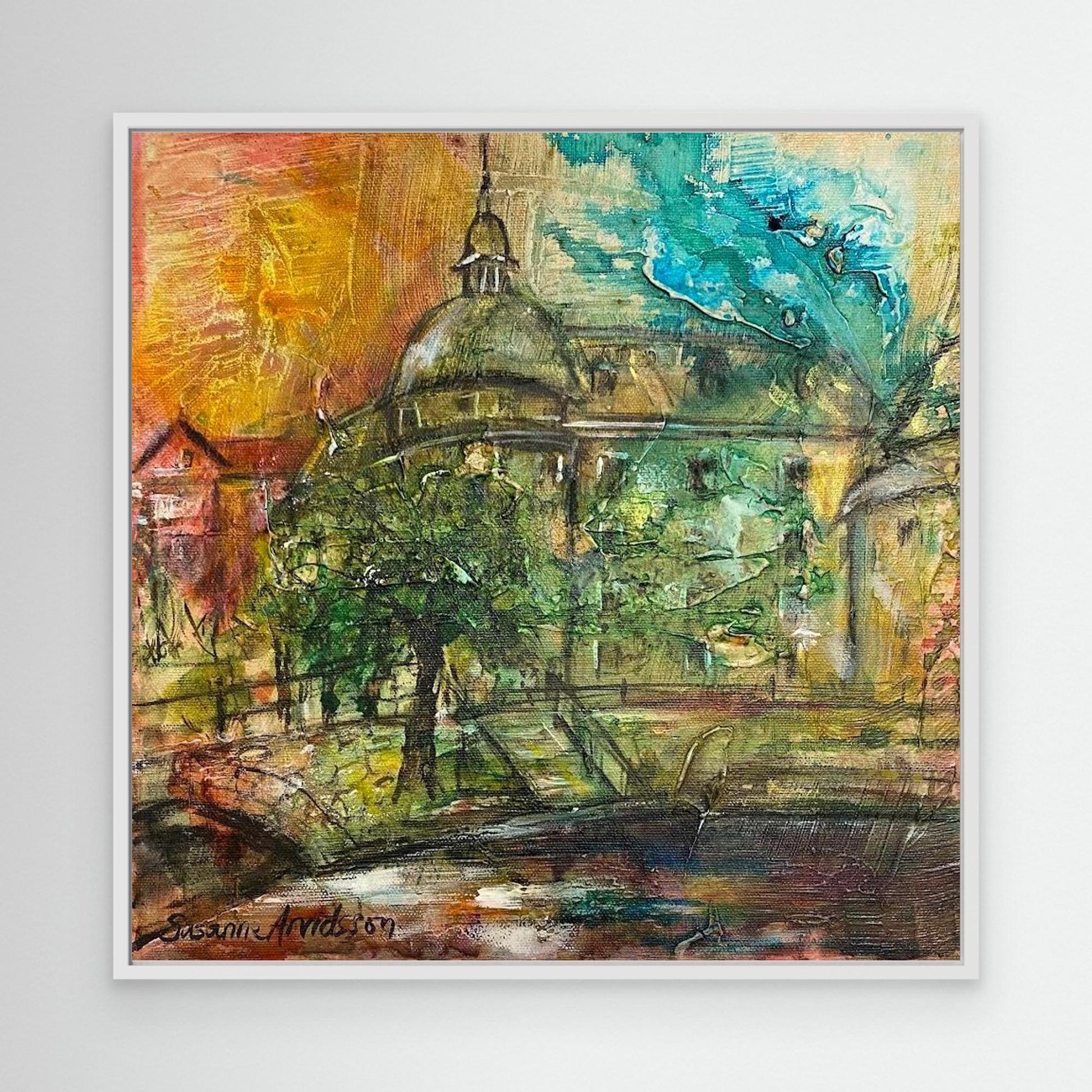 Konsttryck på canvasduk - Örebro slott