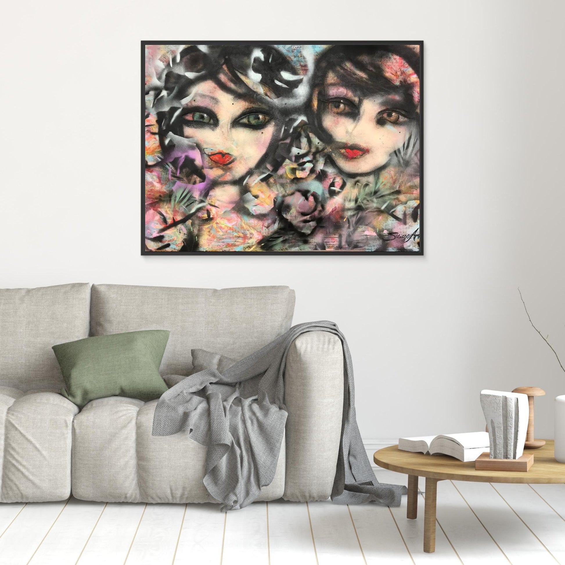 Sisters - Konsttryck på duk