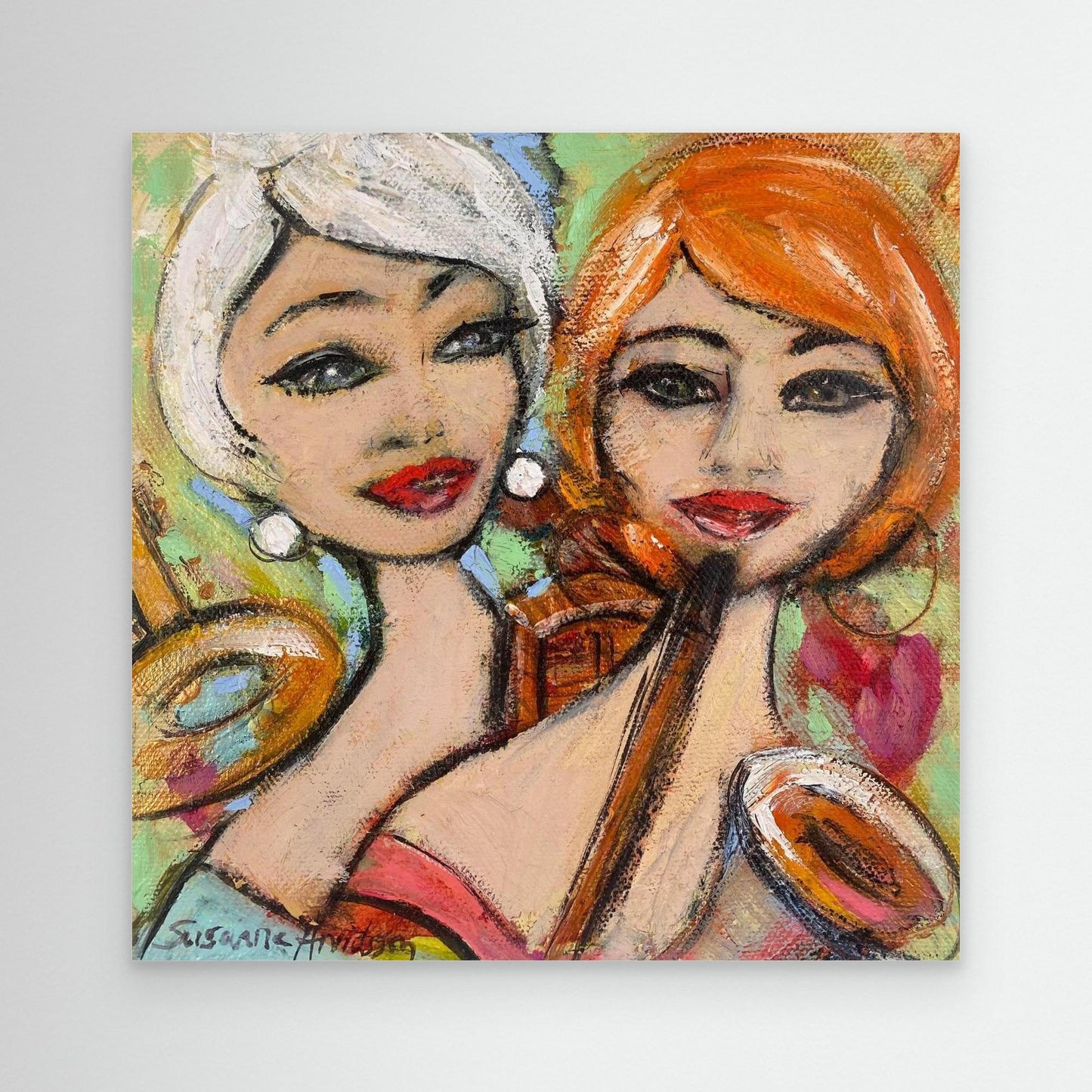 Jazzevening - Konsttryck på canvas 