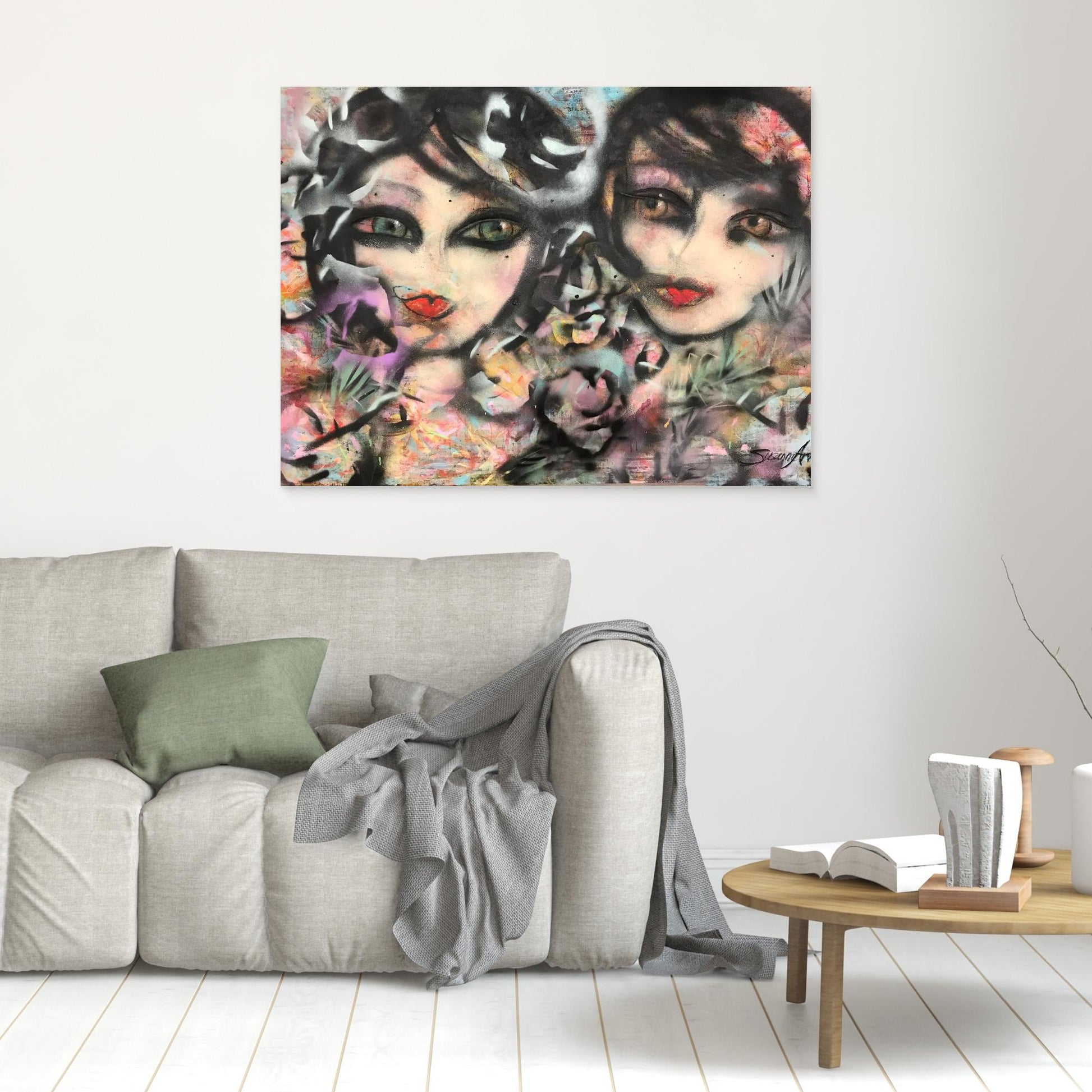 Sisters - Konsttryck på duk