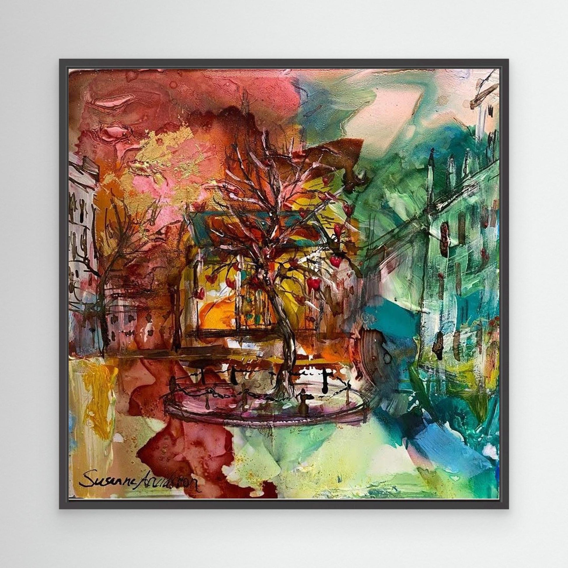 tryck på Canvas - Kärleksträdet på Stortorget