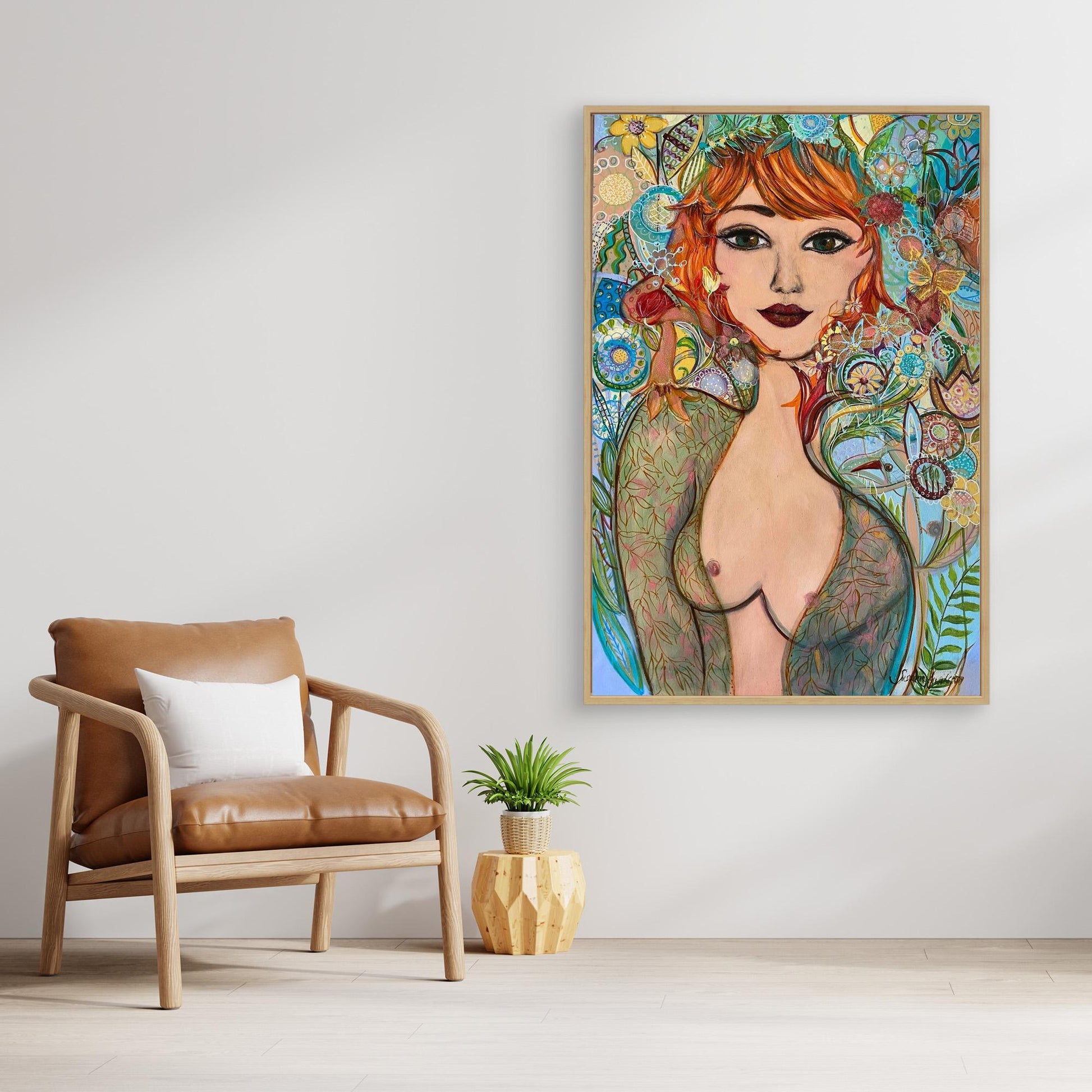 Flowergirl - Tryck på canvas