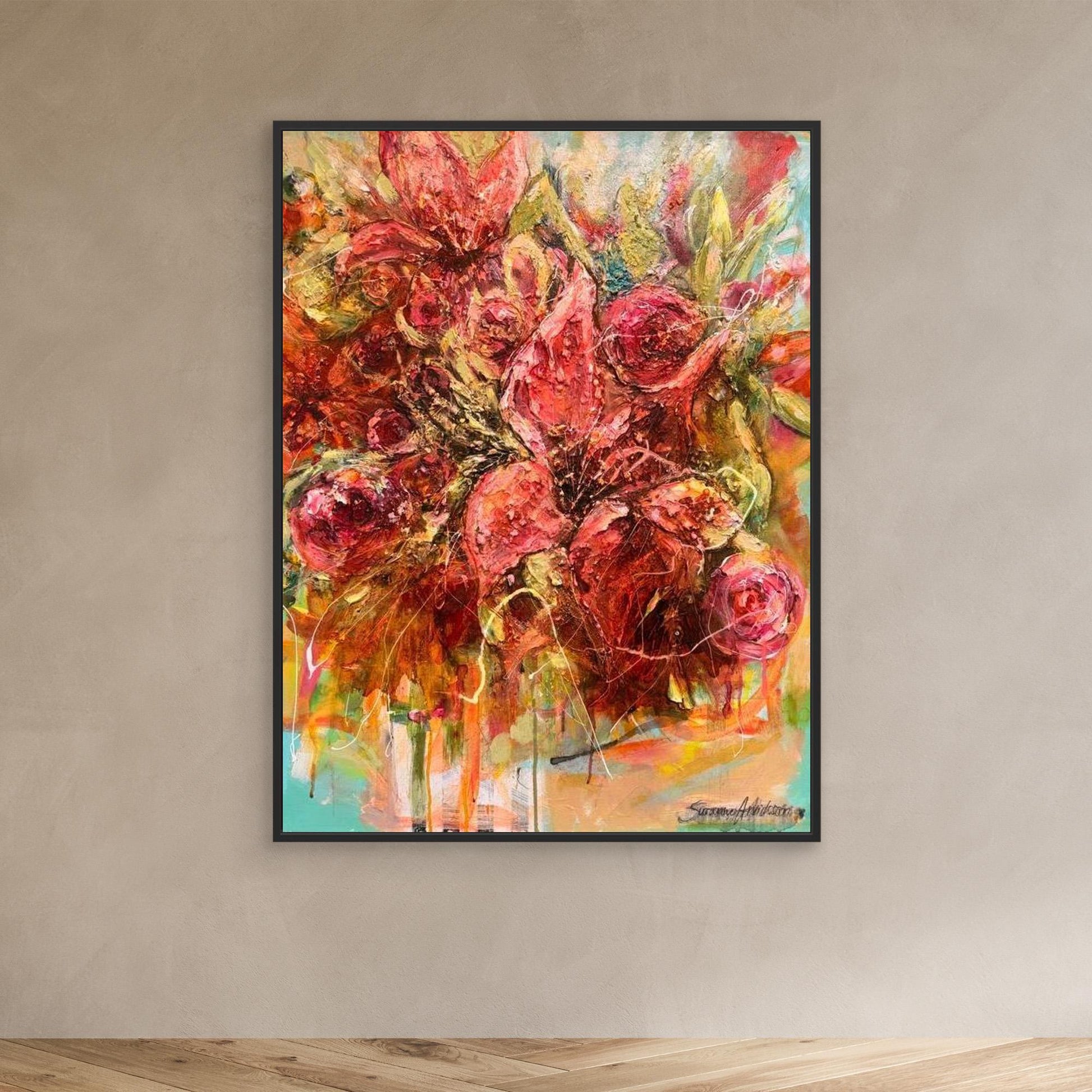 Liljor - konsttryck på canvasduk / posters 