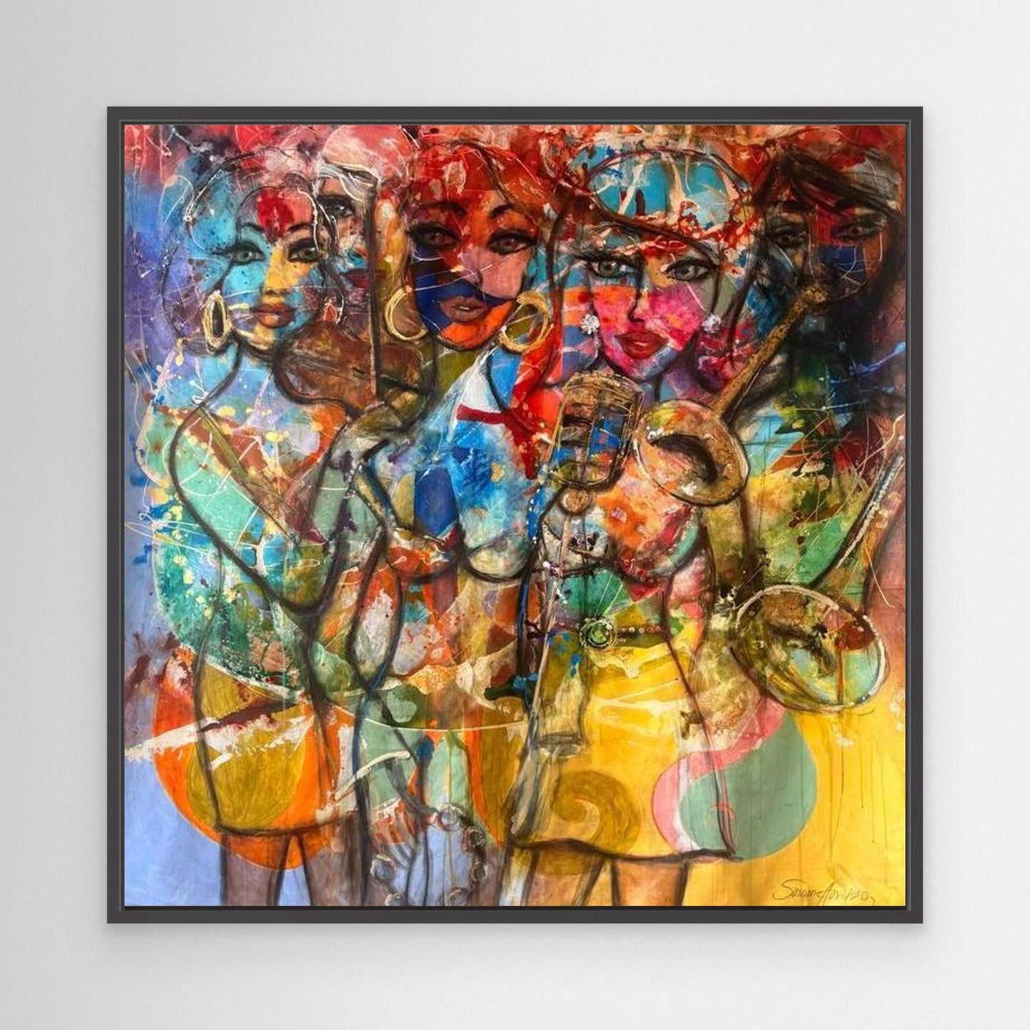 Jazz Twist - Konsttryck på Canvasduk 