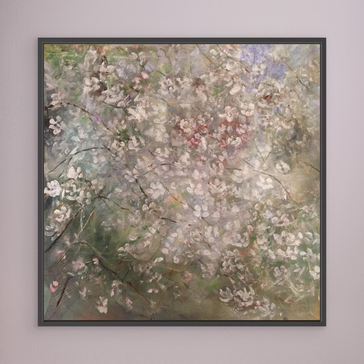 Blomsterdis – konsttryck på canvas med mjuk vårkänsla