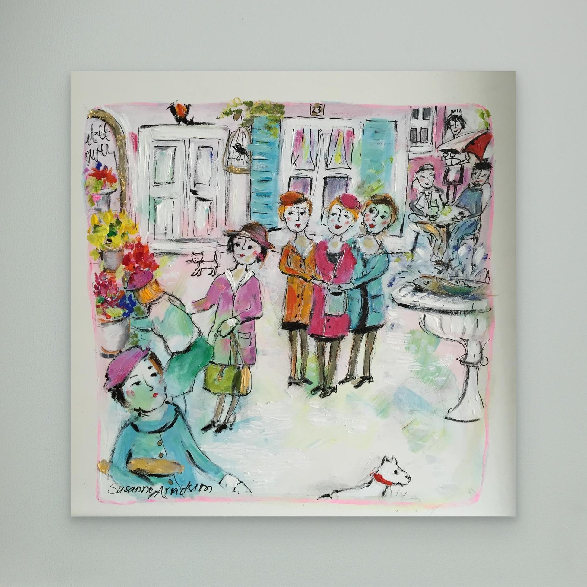 Canvastavla - Torghandel