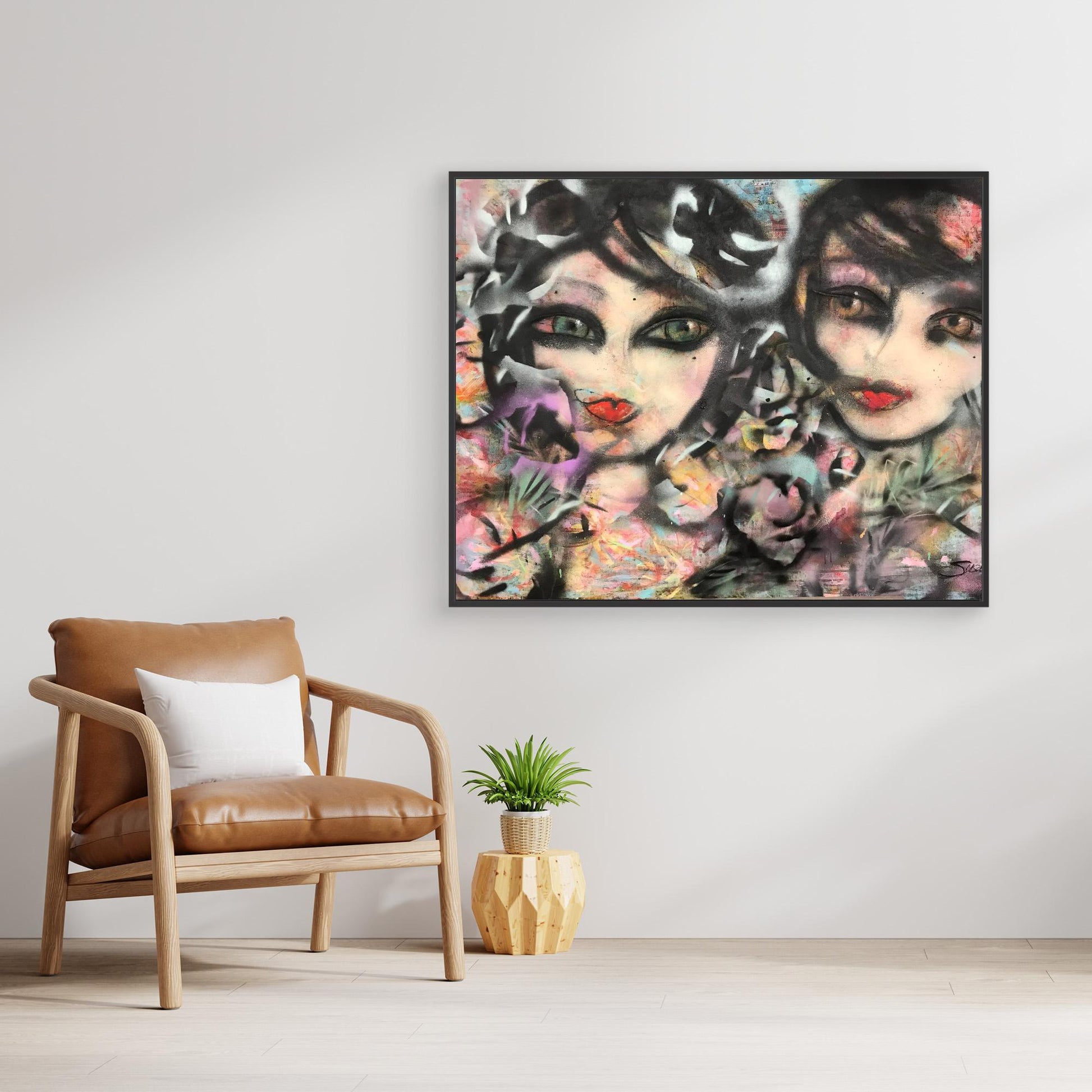 Sisters - Konsttryck på duk