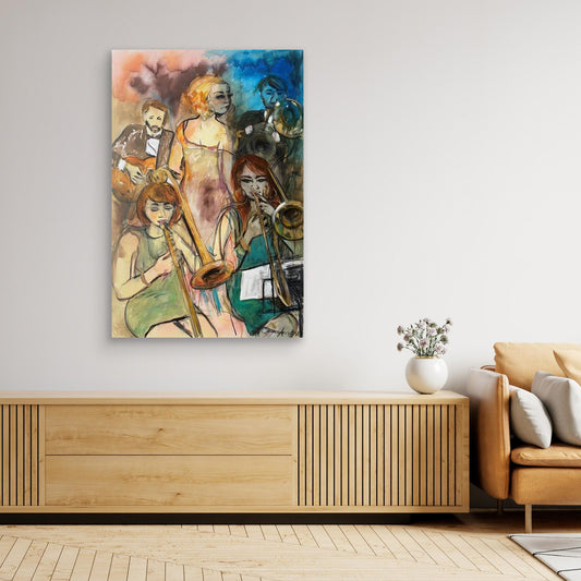 Just jazz Club - Konsttryck på duk