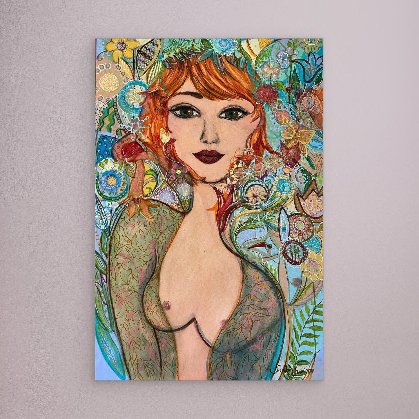 Flowergirl - Tryck på canvas