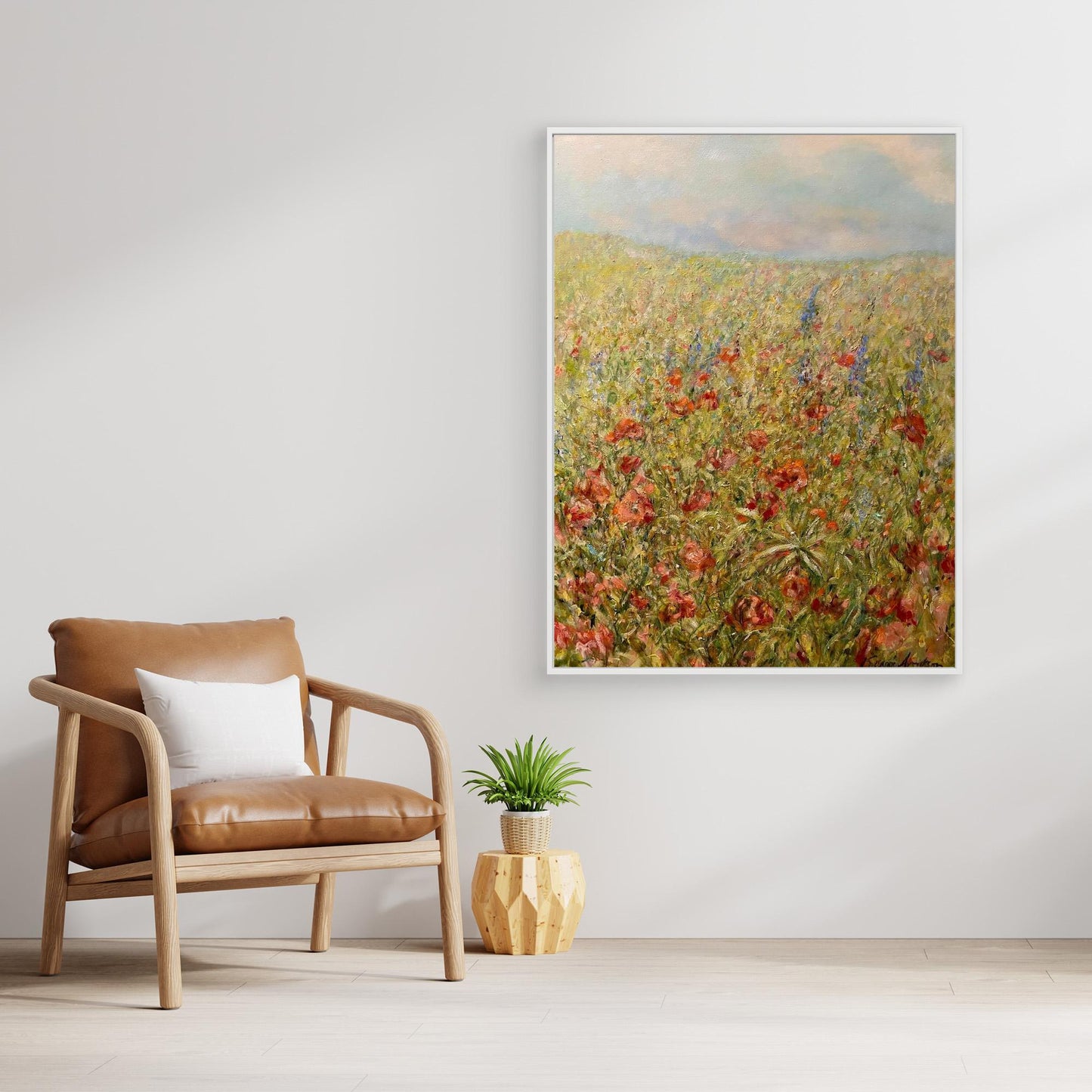 Sommaräng – konsttryck på duk i impressionistisk stil