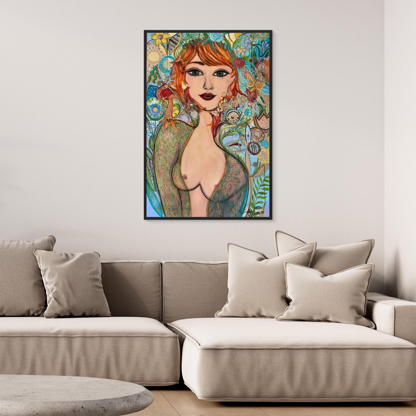 Flowergirl - Tryck på canvas