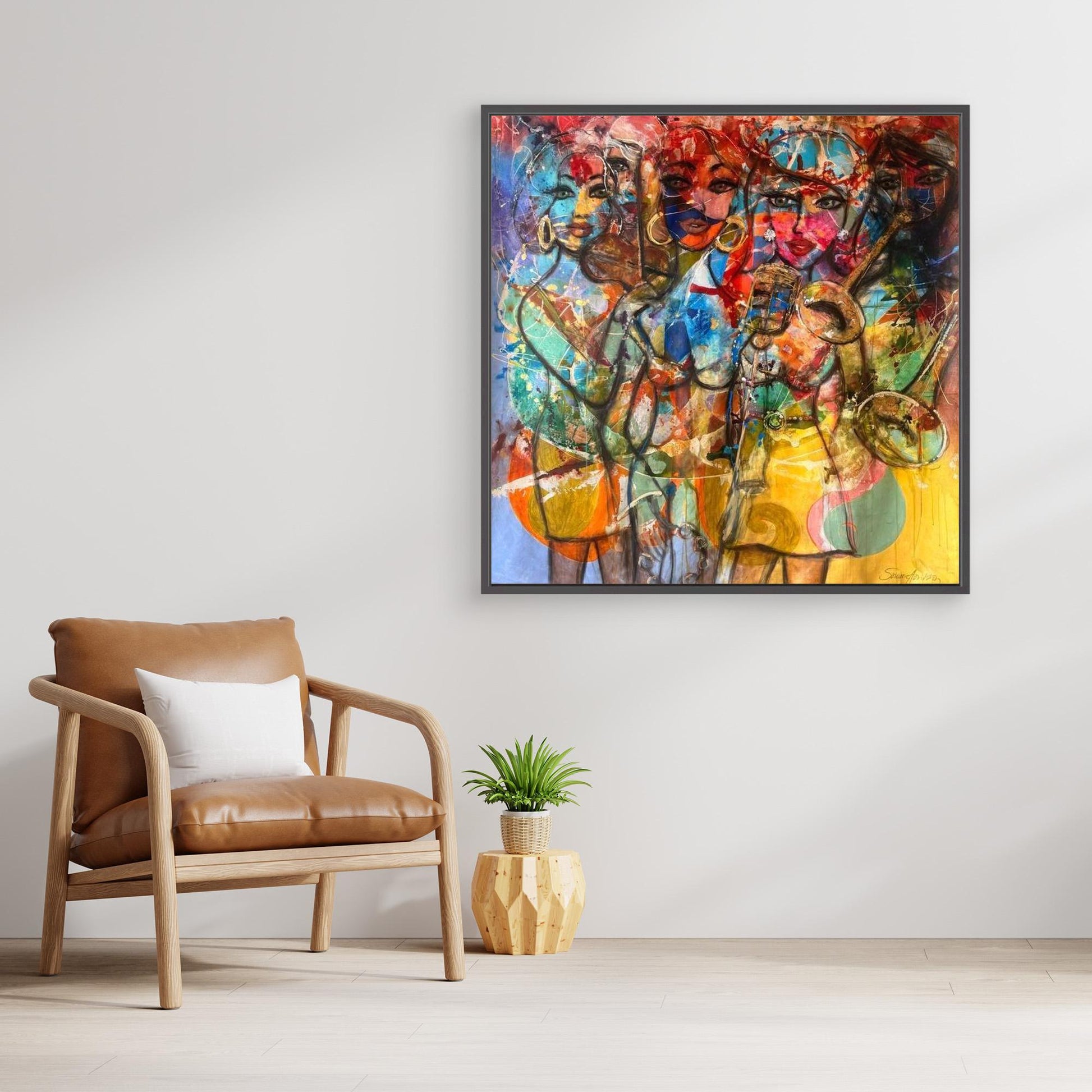 Jazz Twist - Konsttryck på Canvasduk 