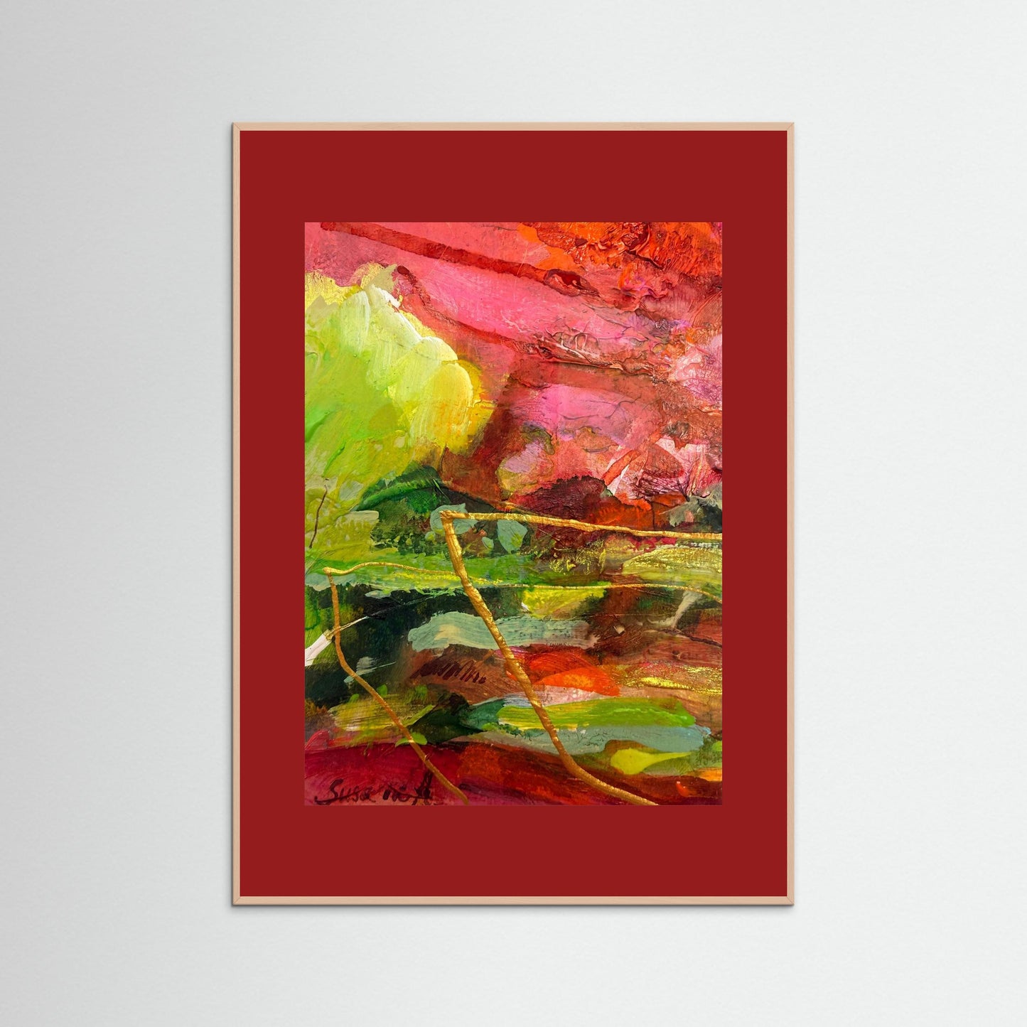Fine Art Print - Abstrakt landskap - Grön vila