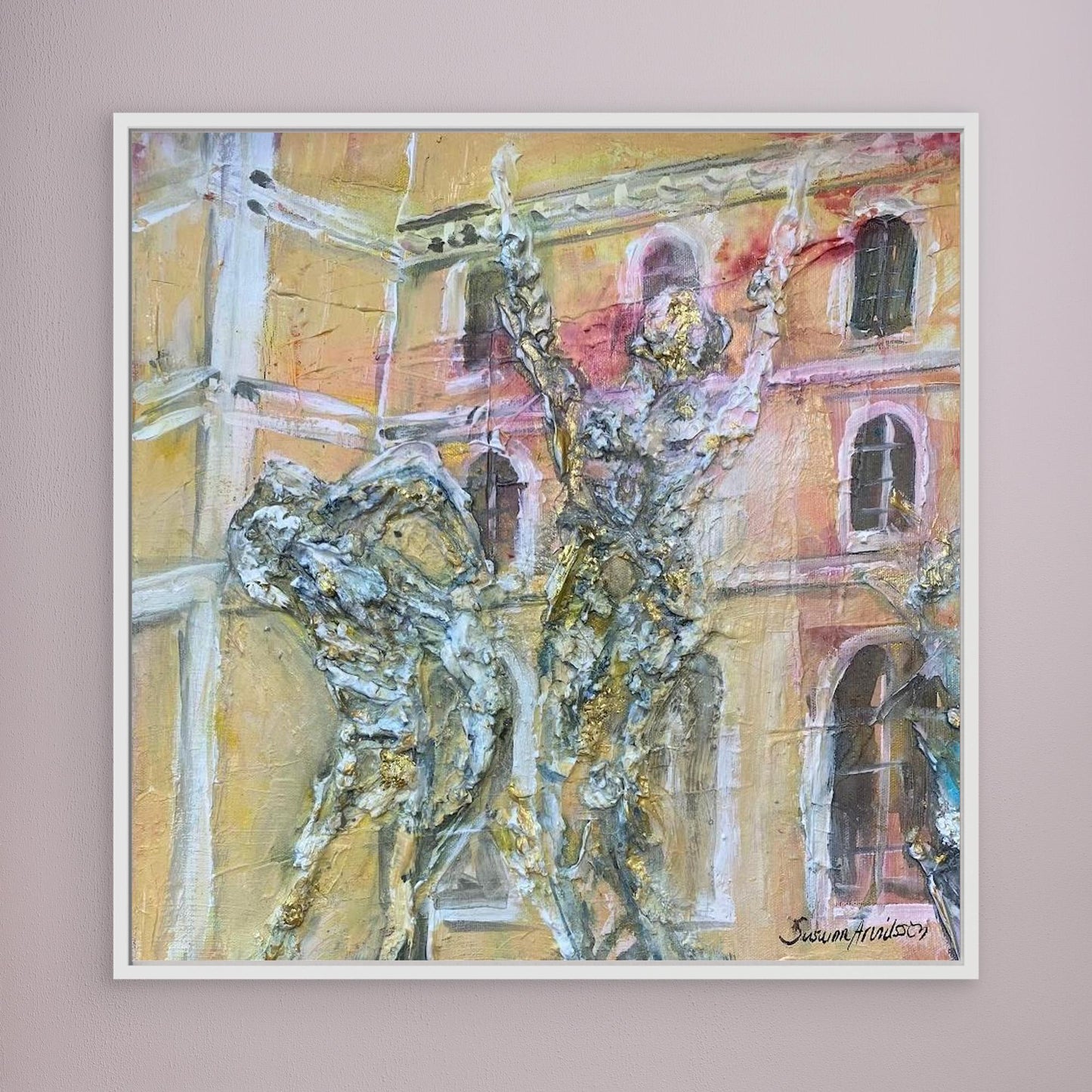 tryck på Canvasduk - Vem tror på sagor här?