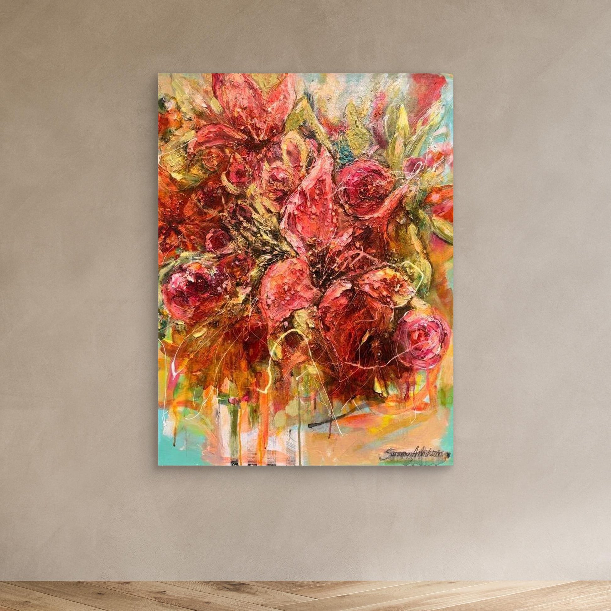 Liljor - konsttryck på canvasduk / posters 