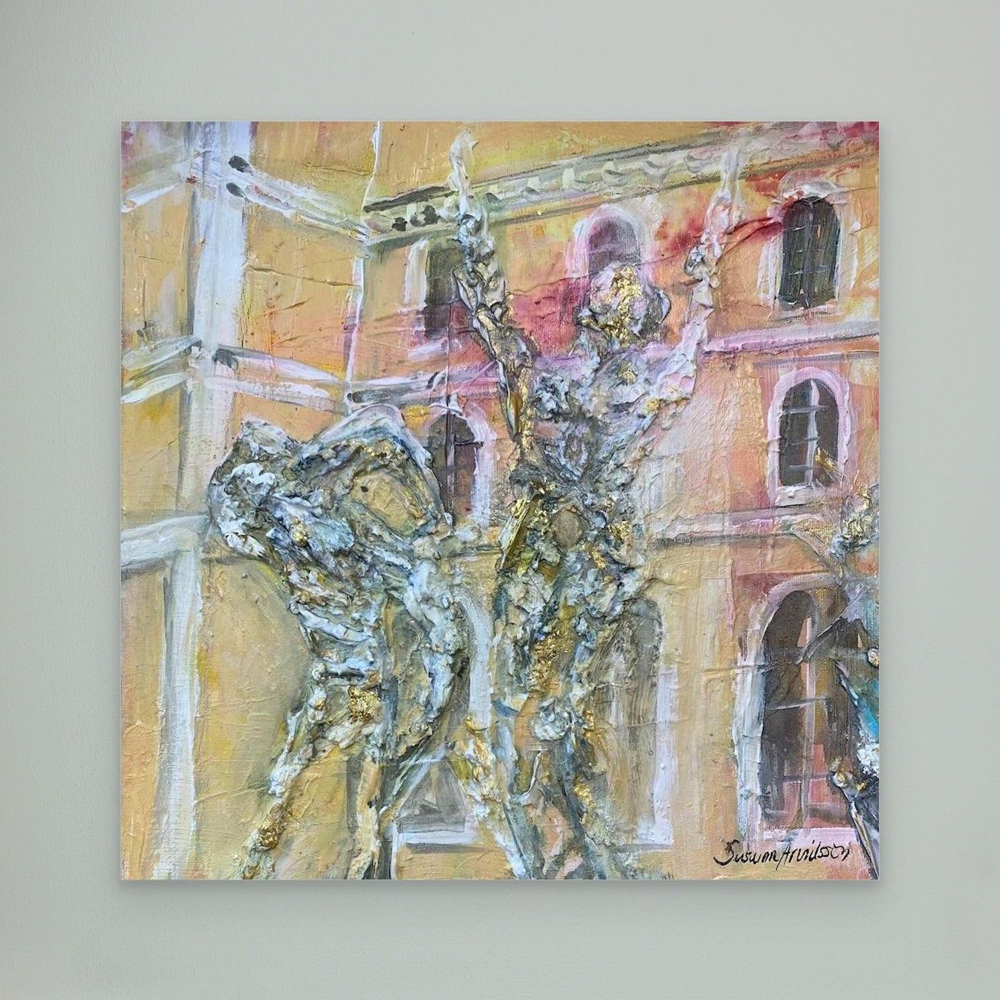 tryck på Canvasduk - Vem tror på sagor här?