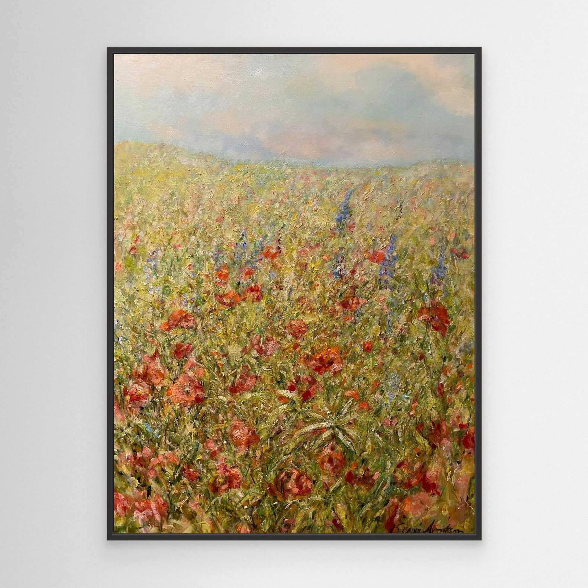 Sommaräng – konsttryck på duk i impressionistisk stil