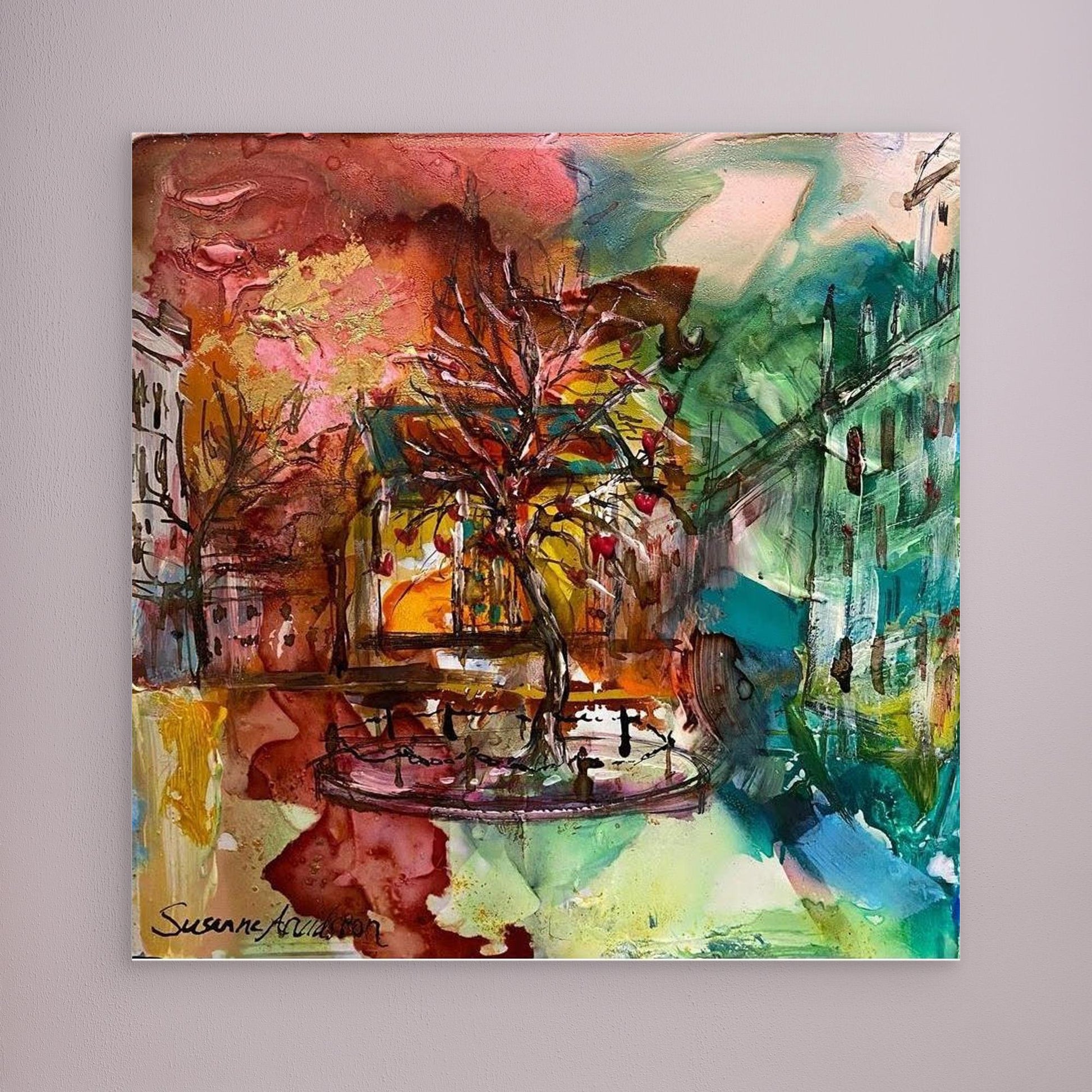 tryck på Canvas - Kärleksträdet på Stortorget