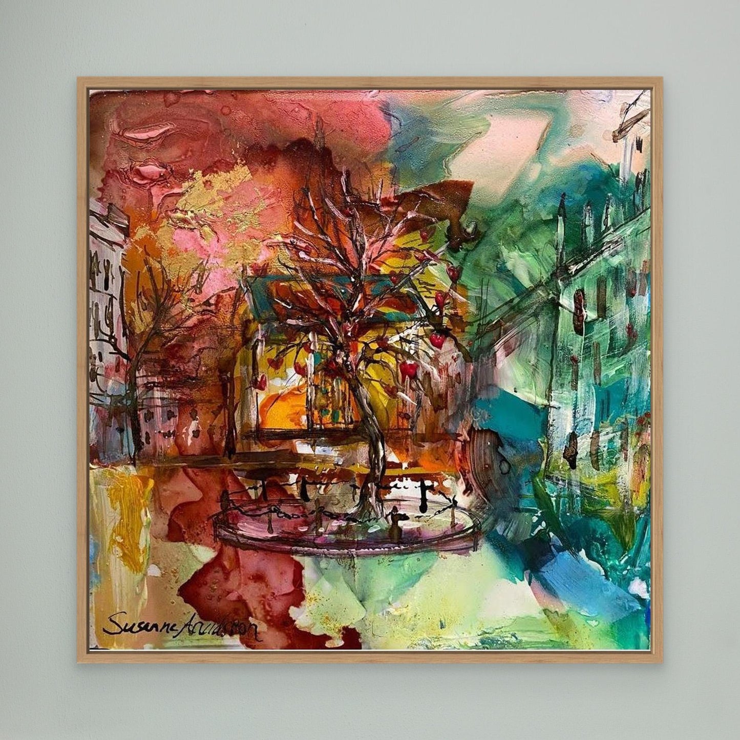 tryck på Canvas - Kärleksträdet på Stortorget